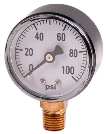 (0-100PSI) 2-1/2" Dial liquid pressure gauge, 1/4" lower mount
