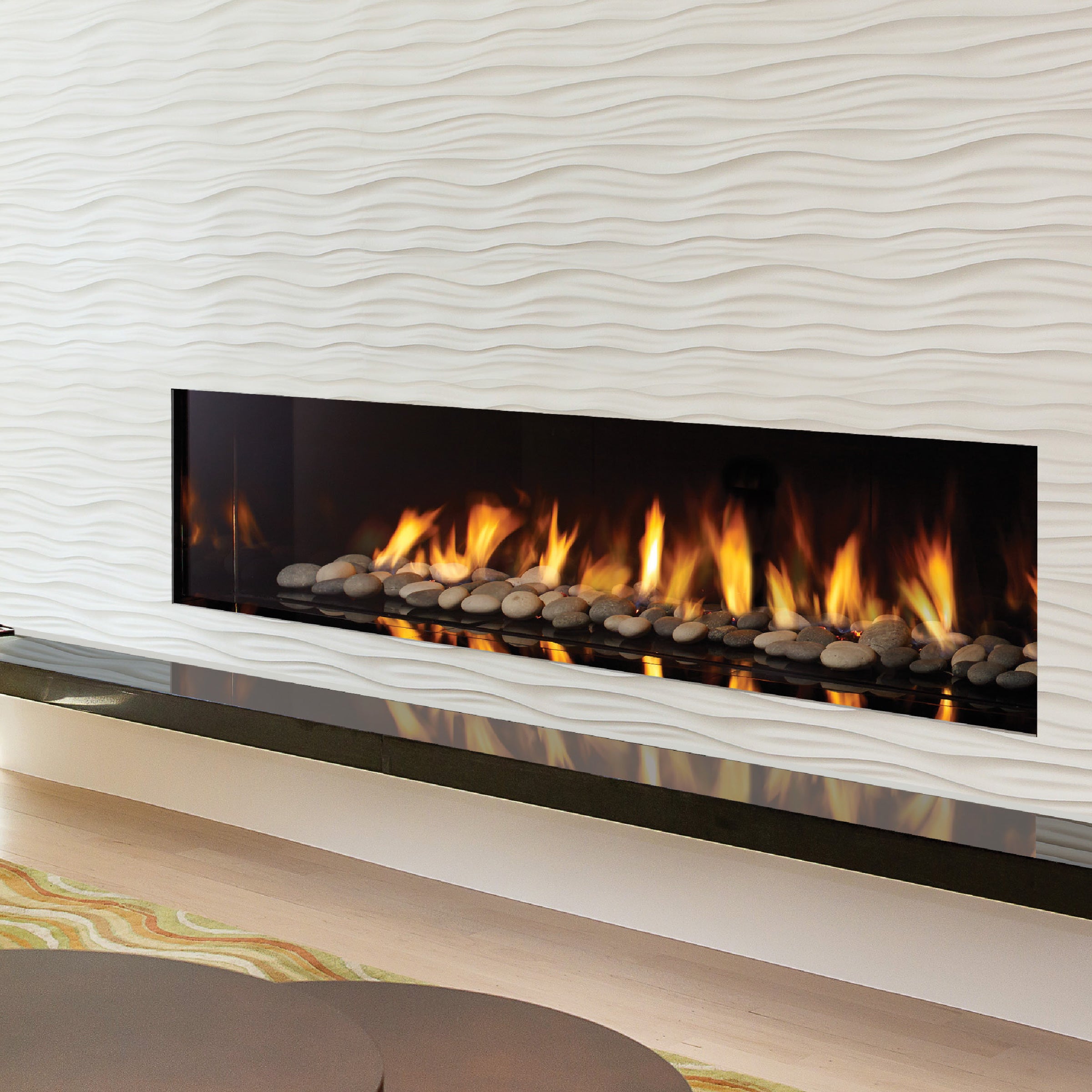 New York View Single Sided Fireplace