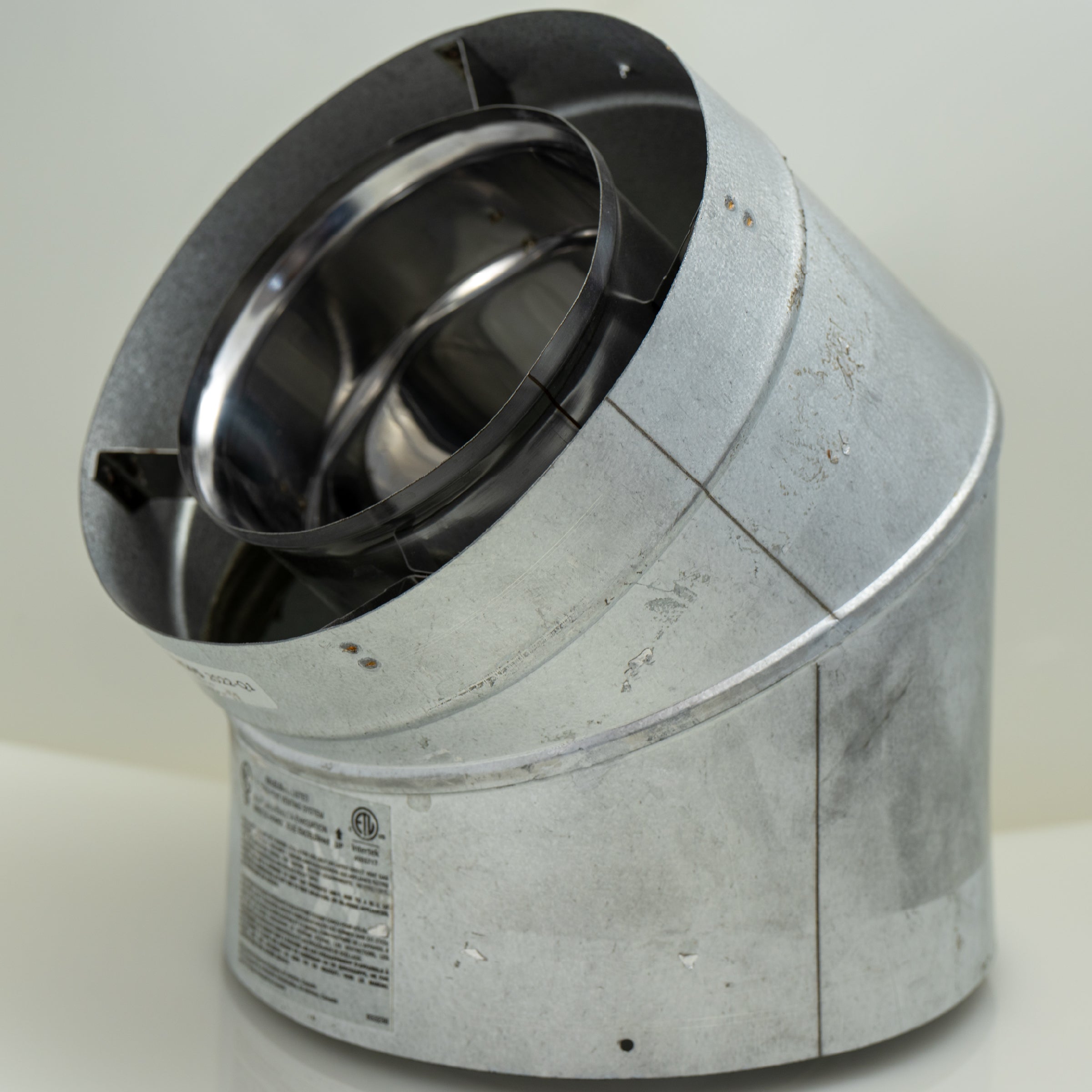 Excel Direct Vent Galvanized Elbows