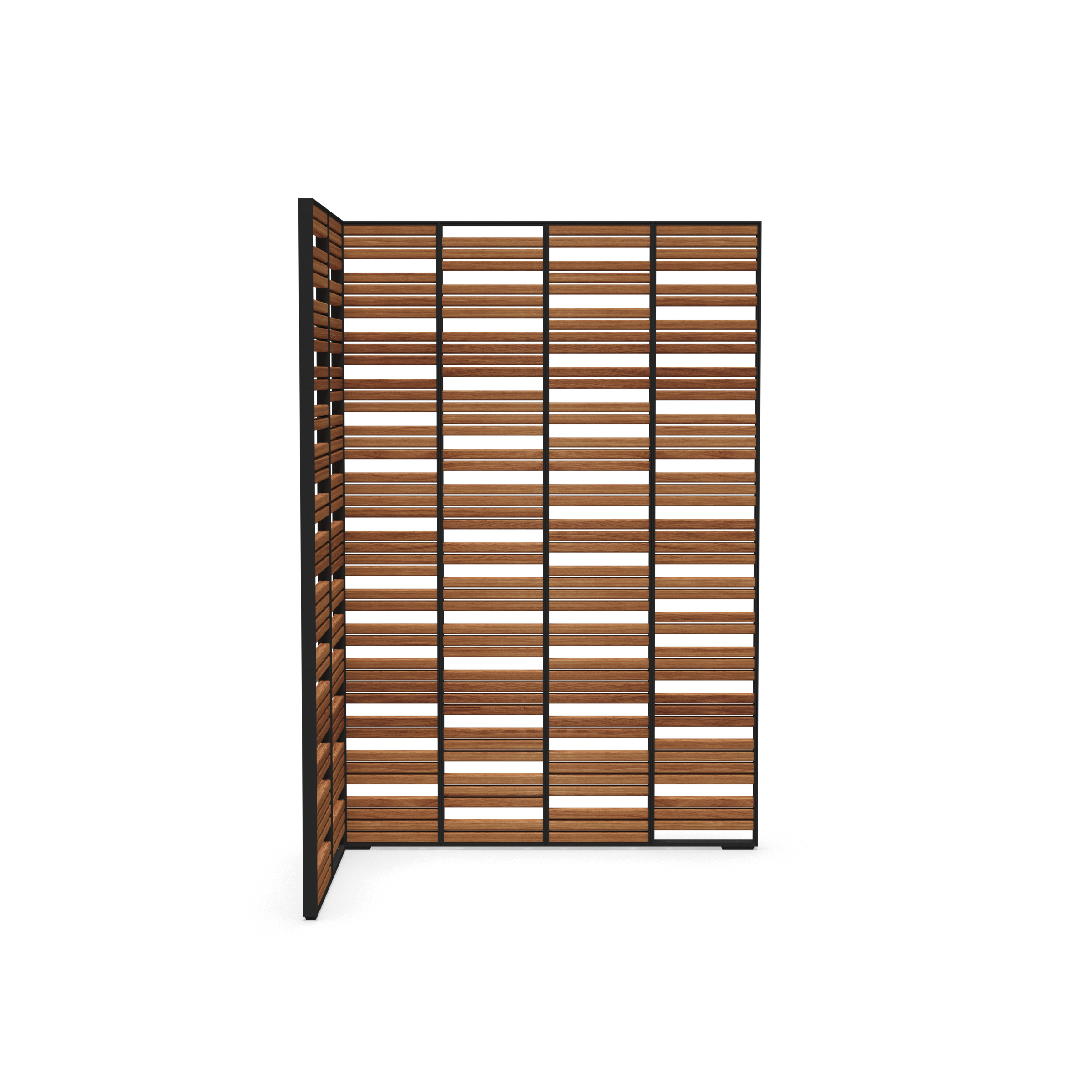 Large L Shape Teak Privacy Screen