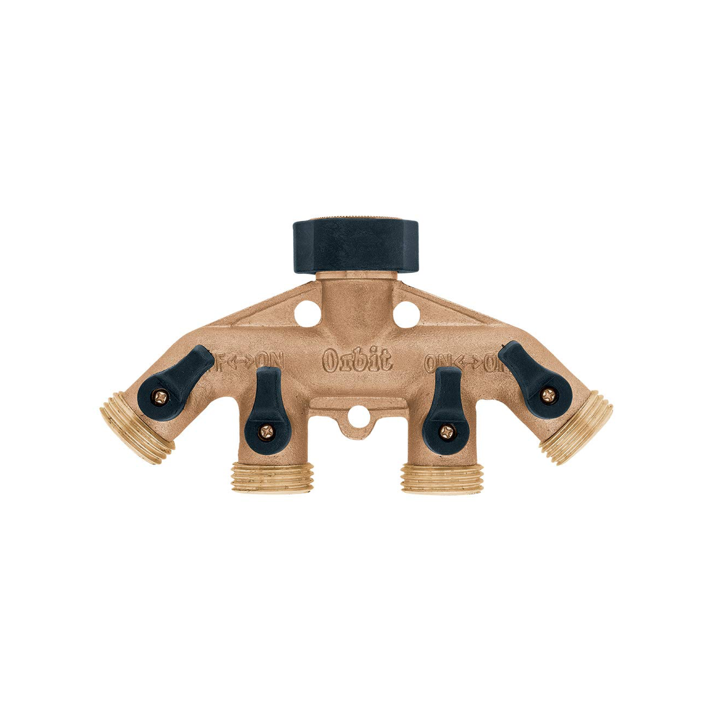 Brass Hose 4-Faucet Manifold