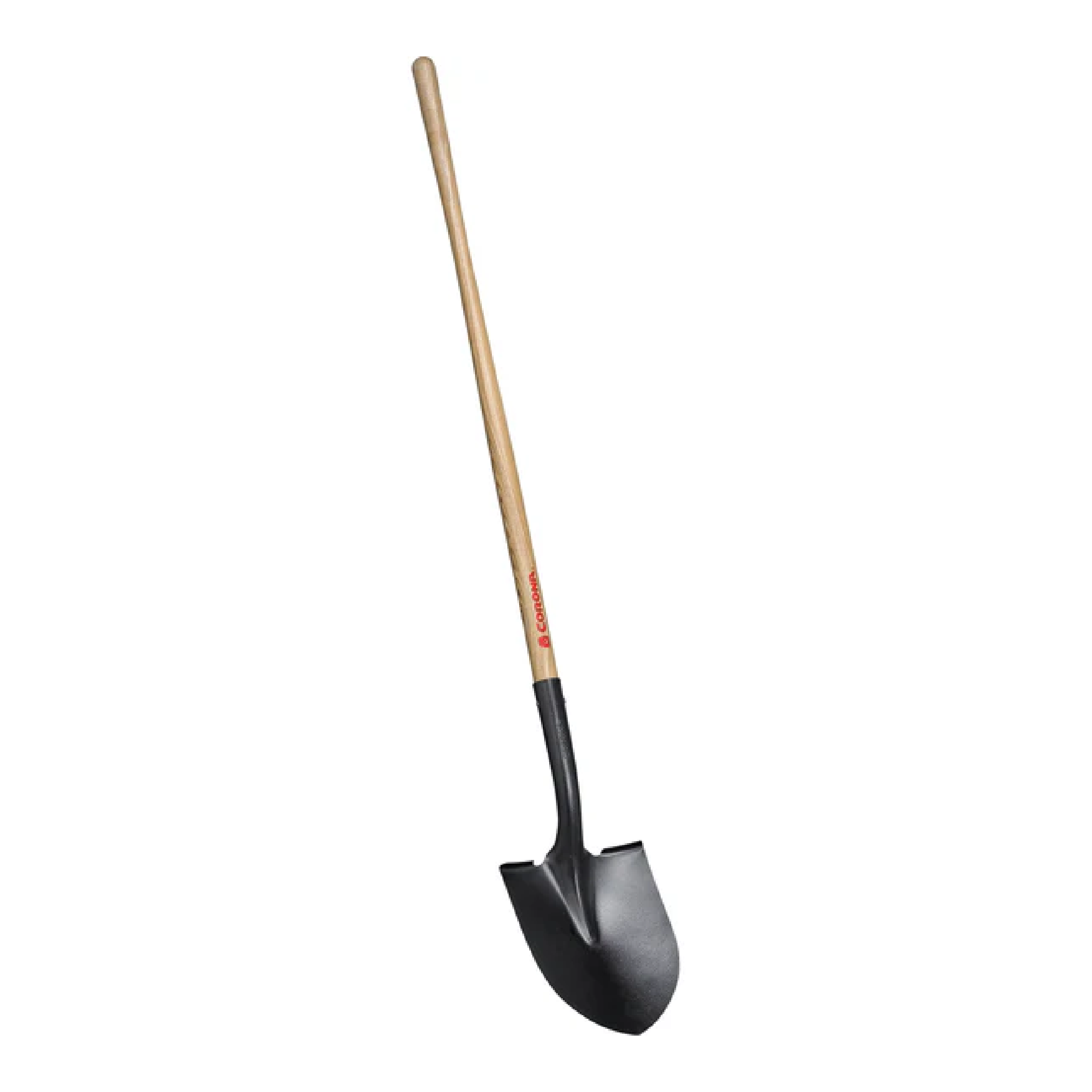 15GA Round Point Shovel with 48" Wood Handle