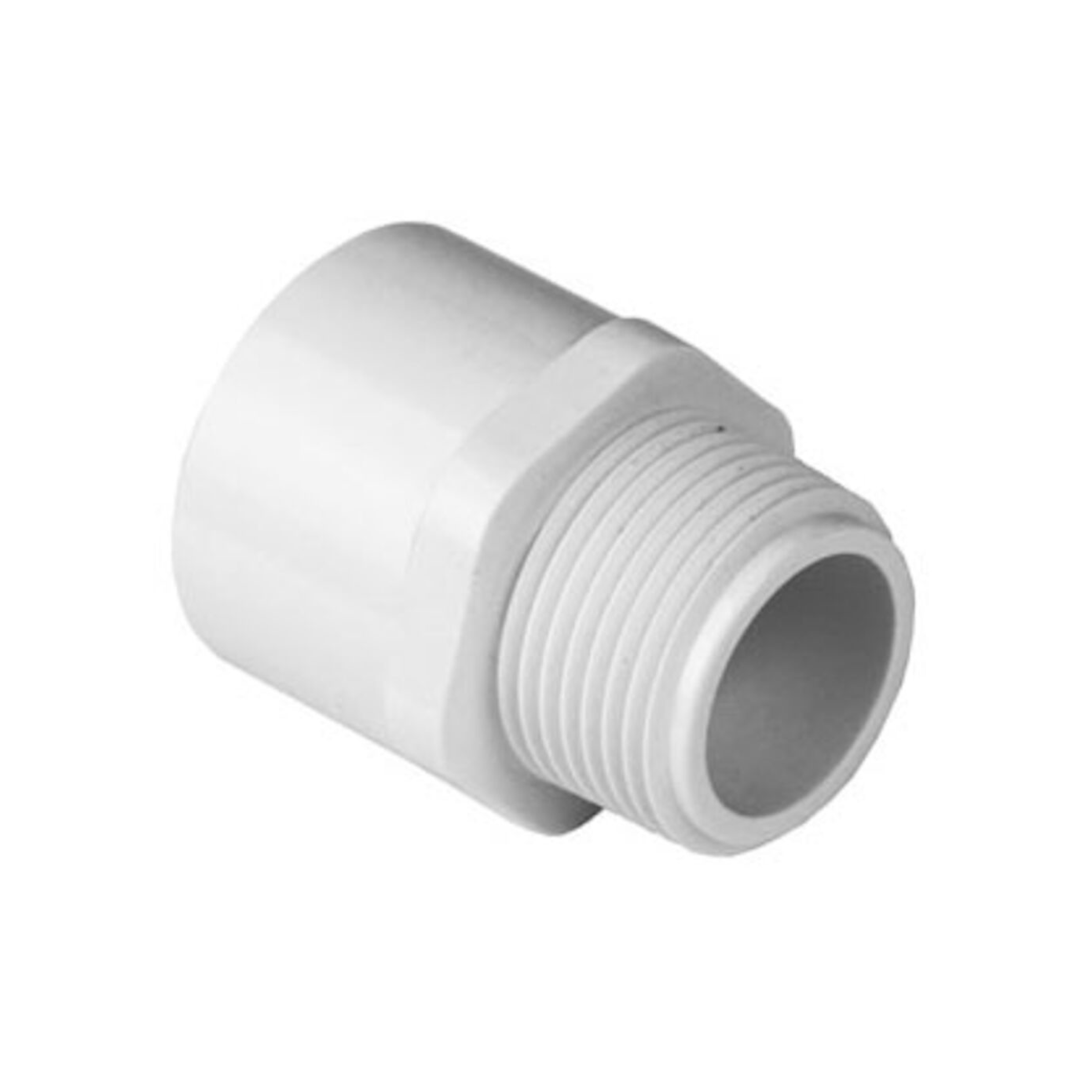 White male slip adapter with 1/2 in MP threads