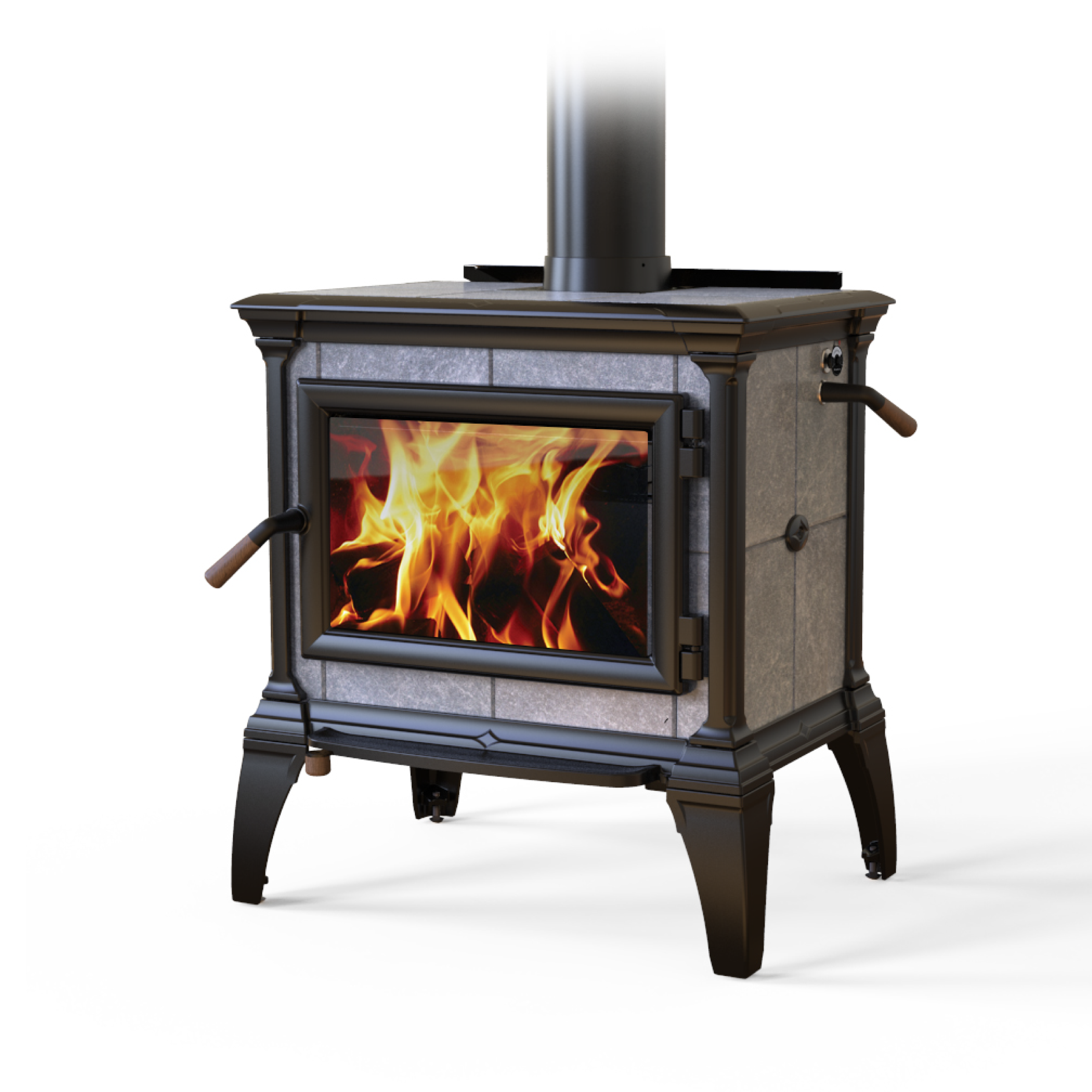 Heritage Matte Black Wood Stove
