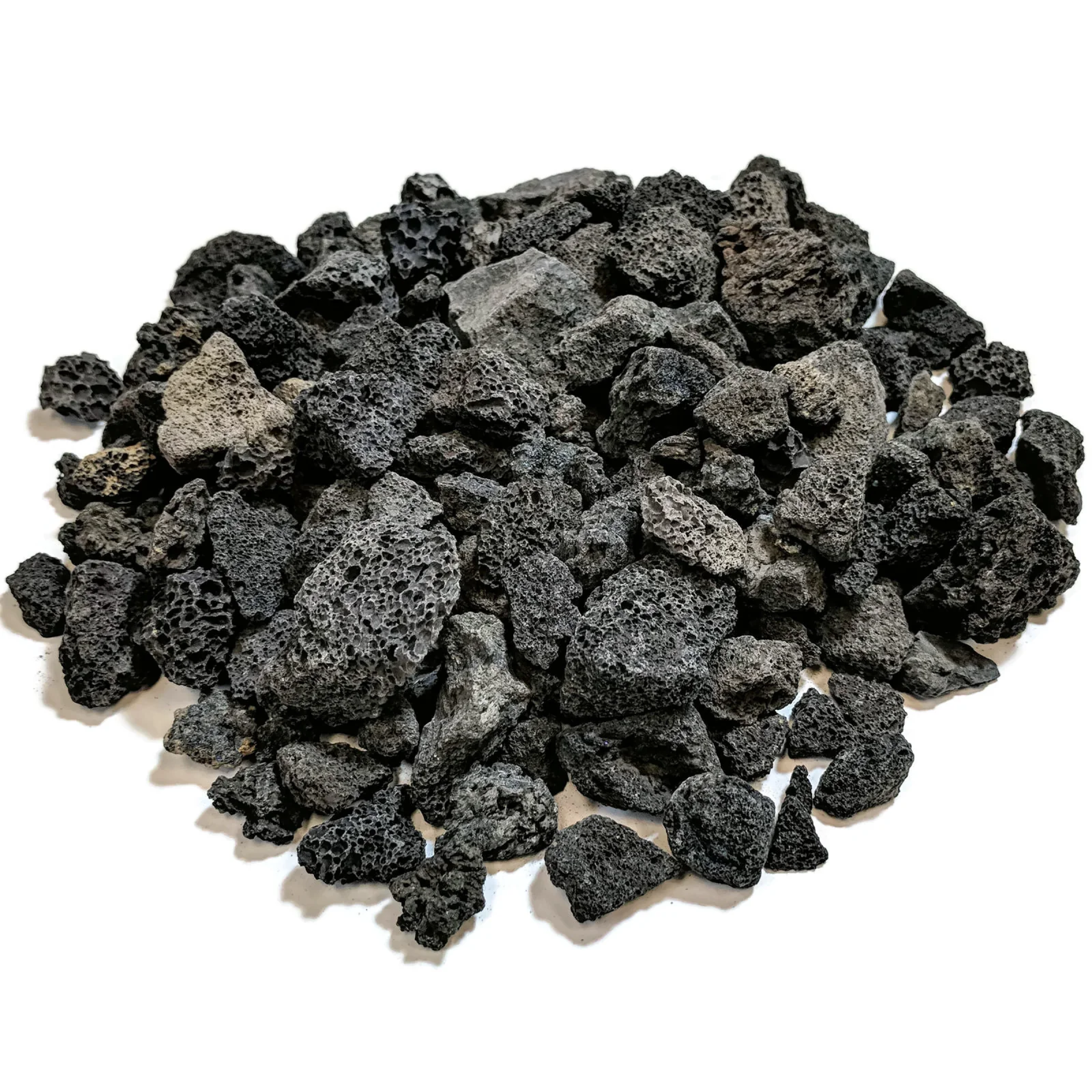 10 lb. Bag of 1 to 2” Black Lava Rock