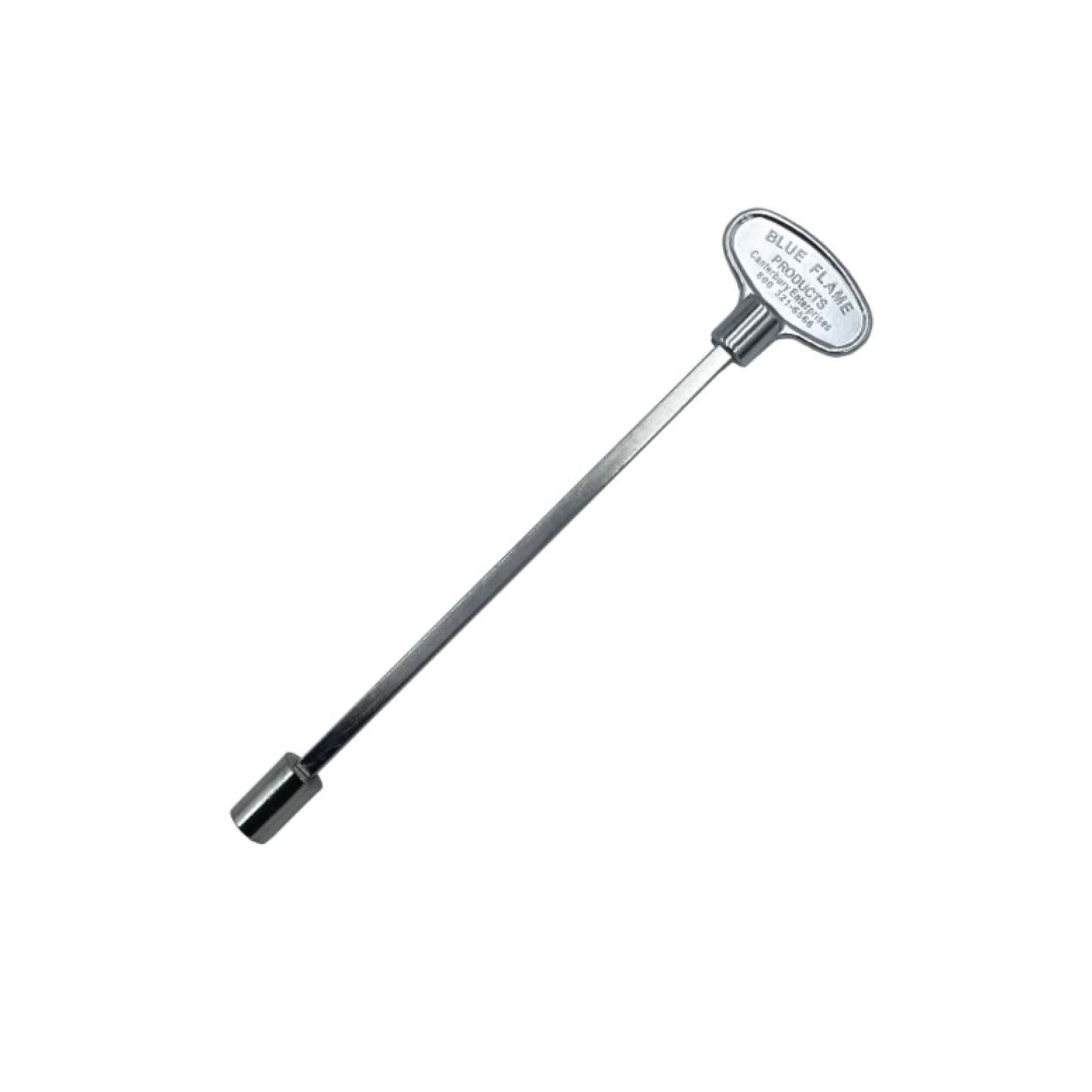 Polished Chrome 12" Gas Valve Key