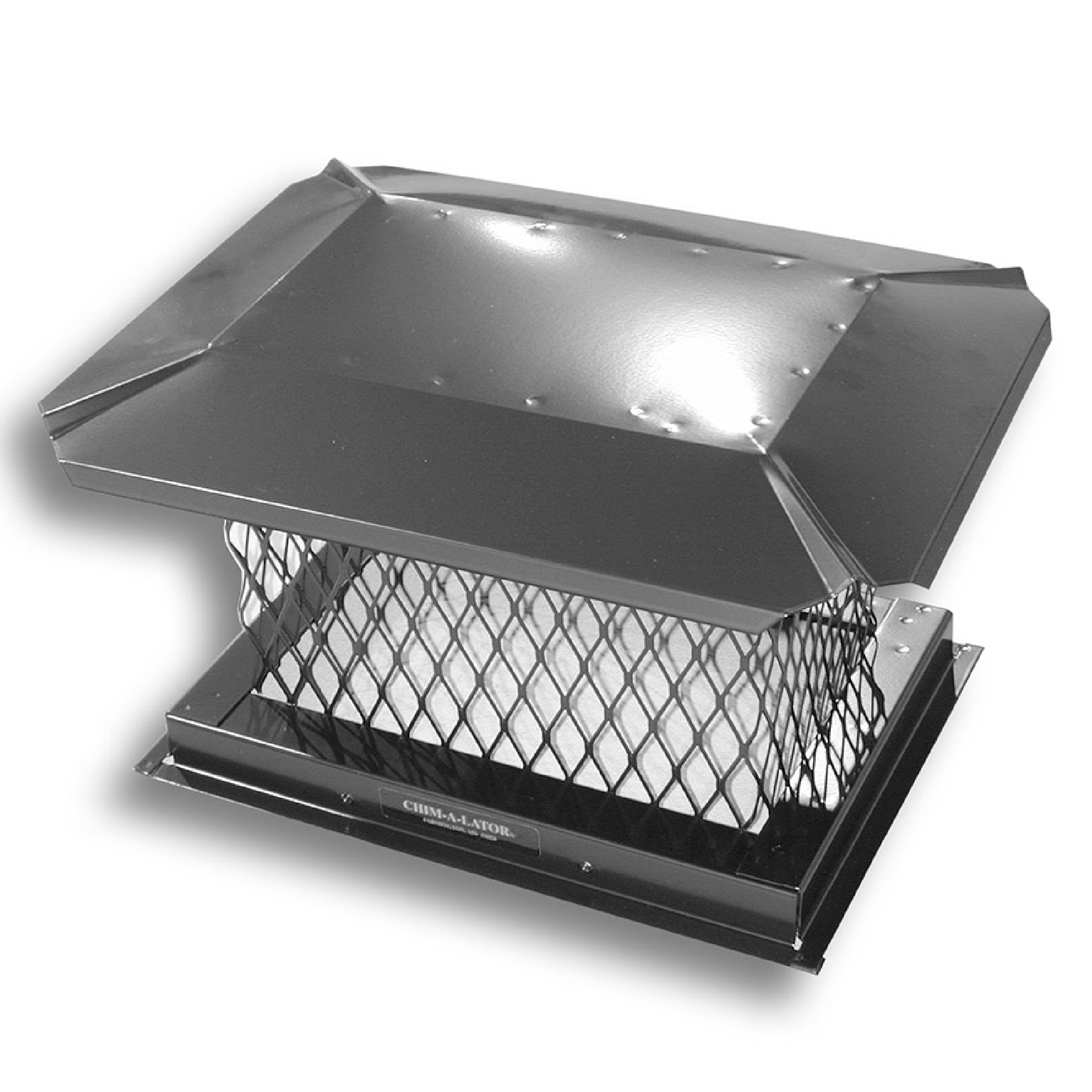 Black Galvanized Steel Chimney Cap