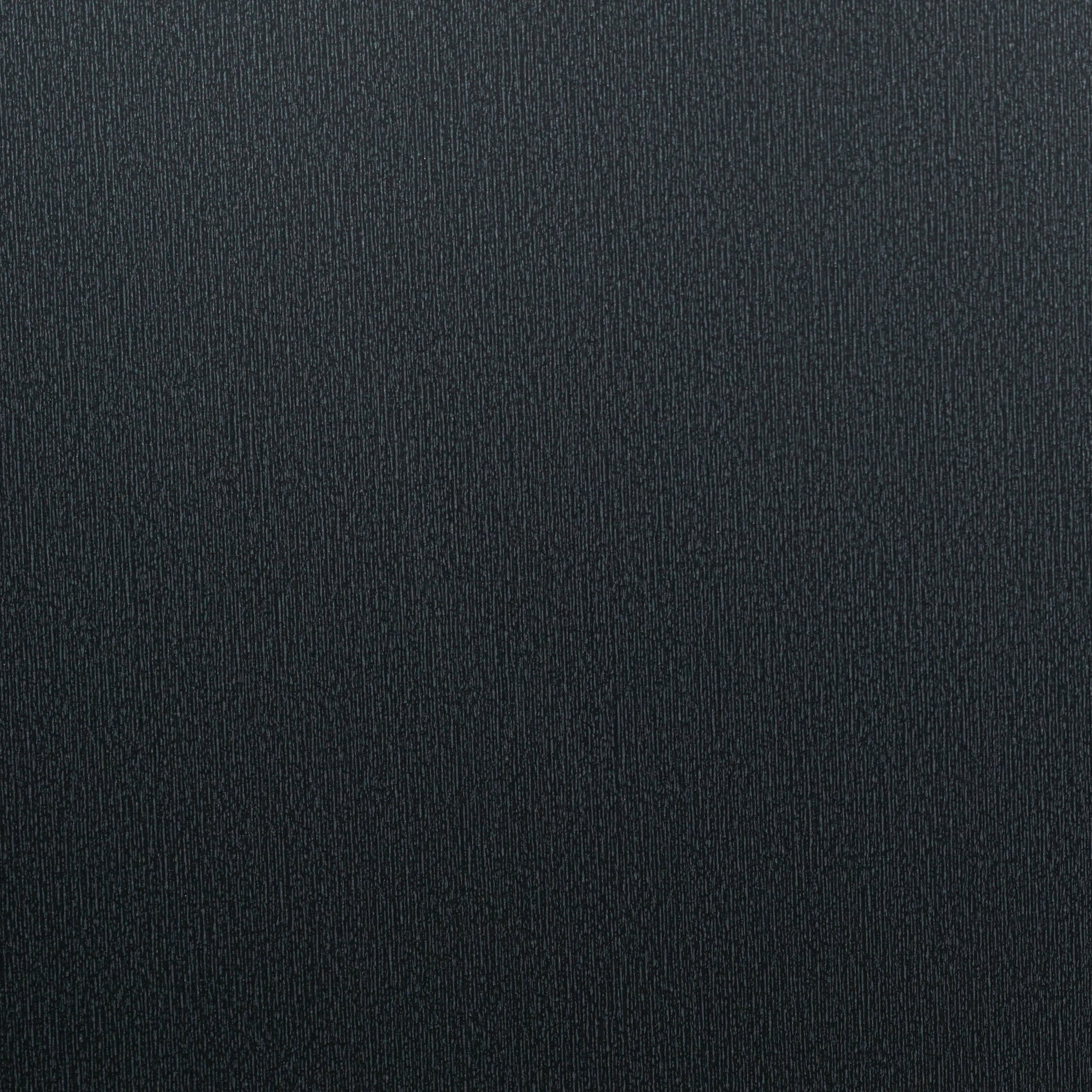 Painted black steel panel with fine textured finish