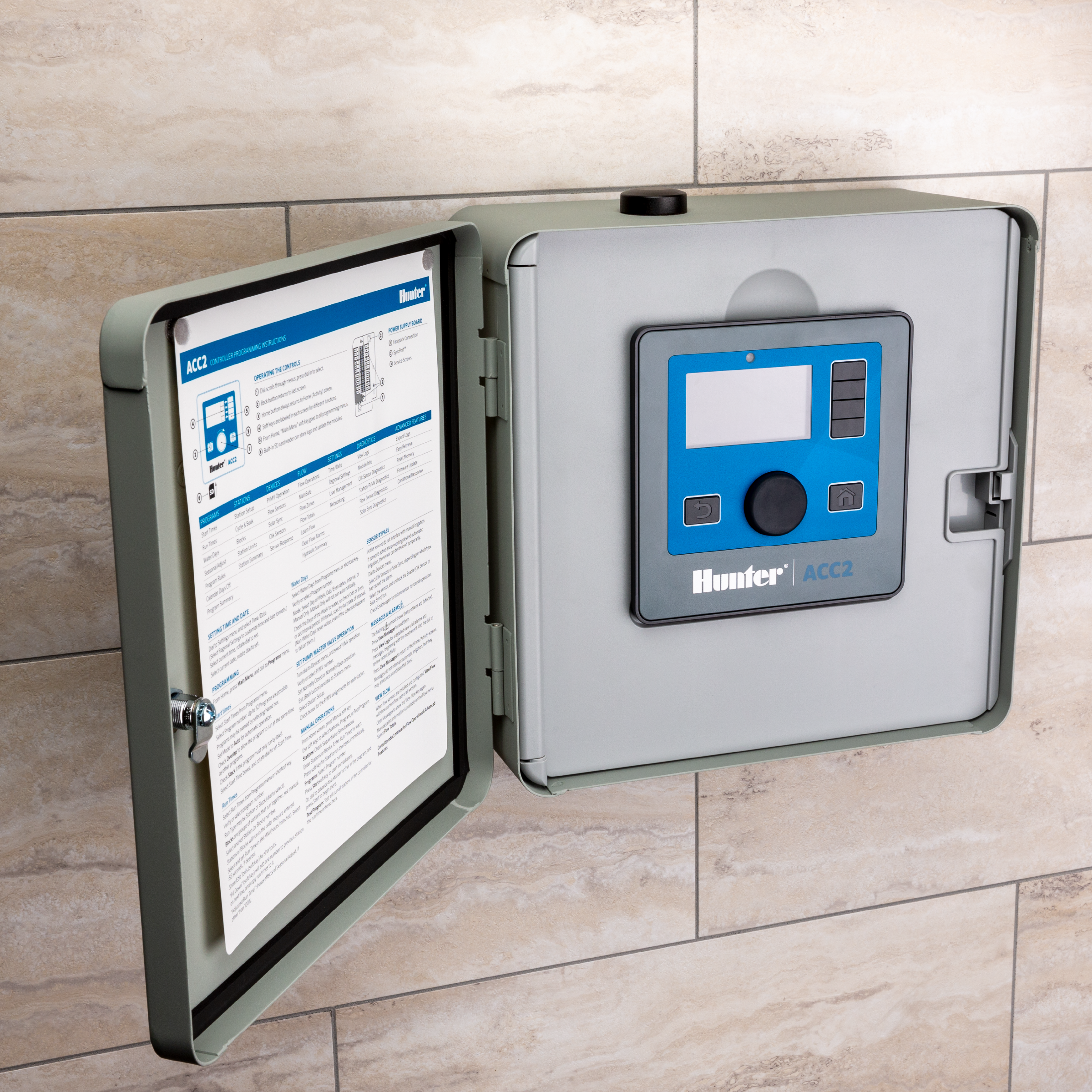 Hunter ACC2 12-Station Plastic Wall Mount