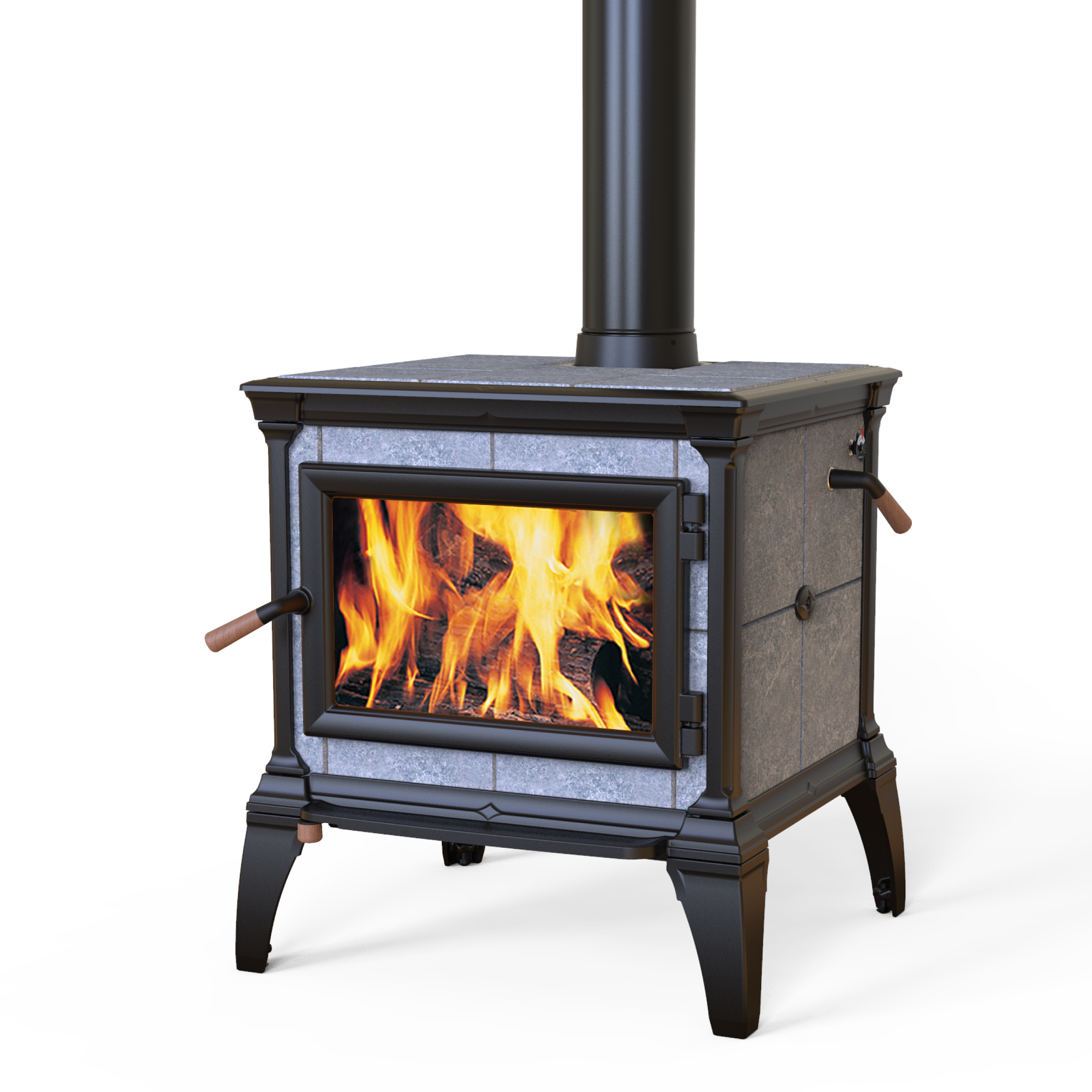 Mansfield Matte Black Wood Stove
