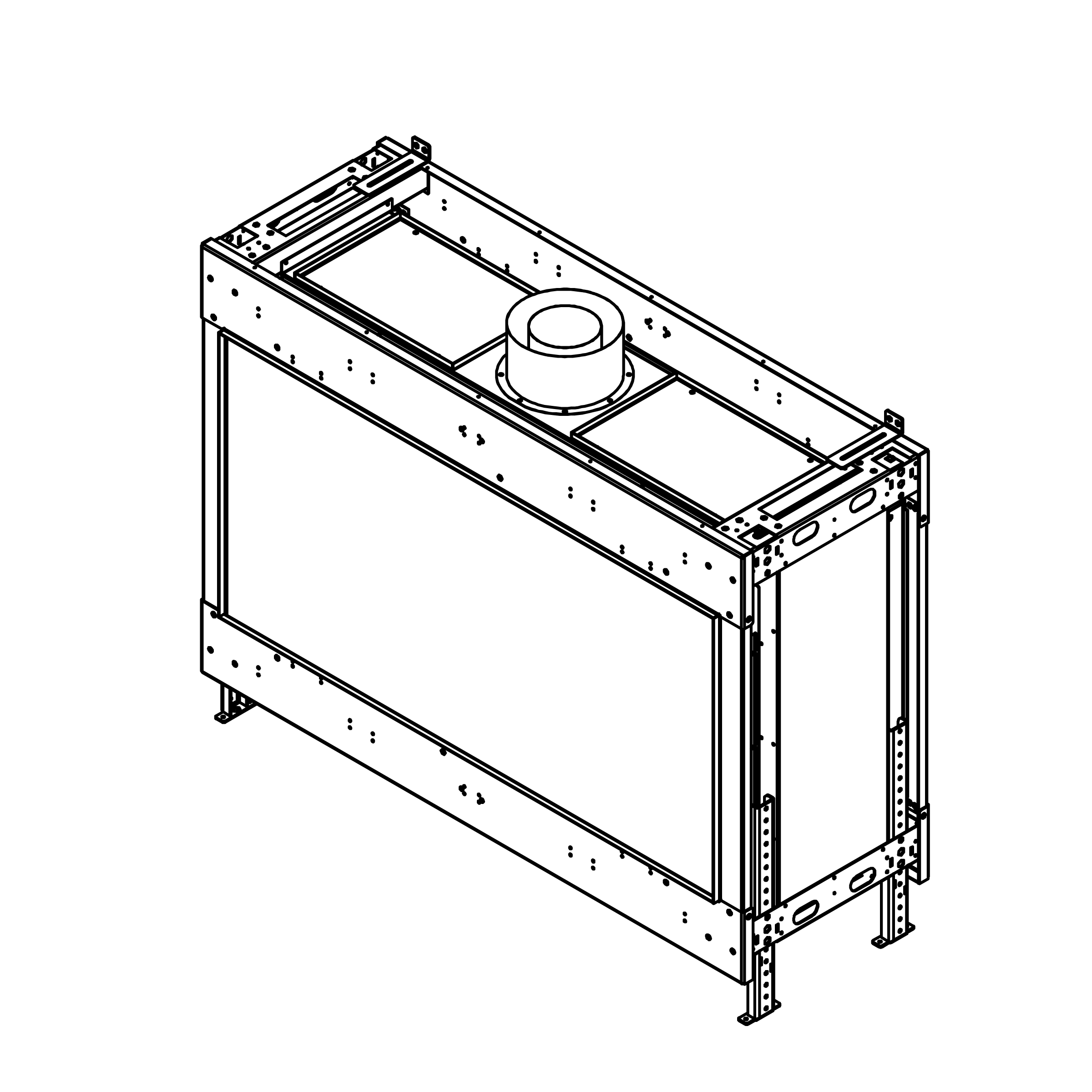 Flare See-Through 50" x 24" Gas Fireplace
