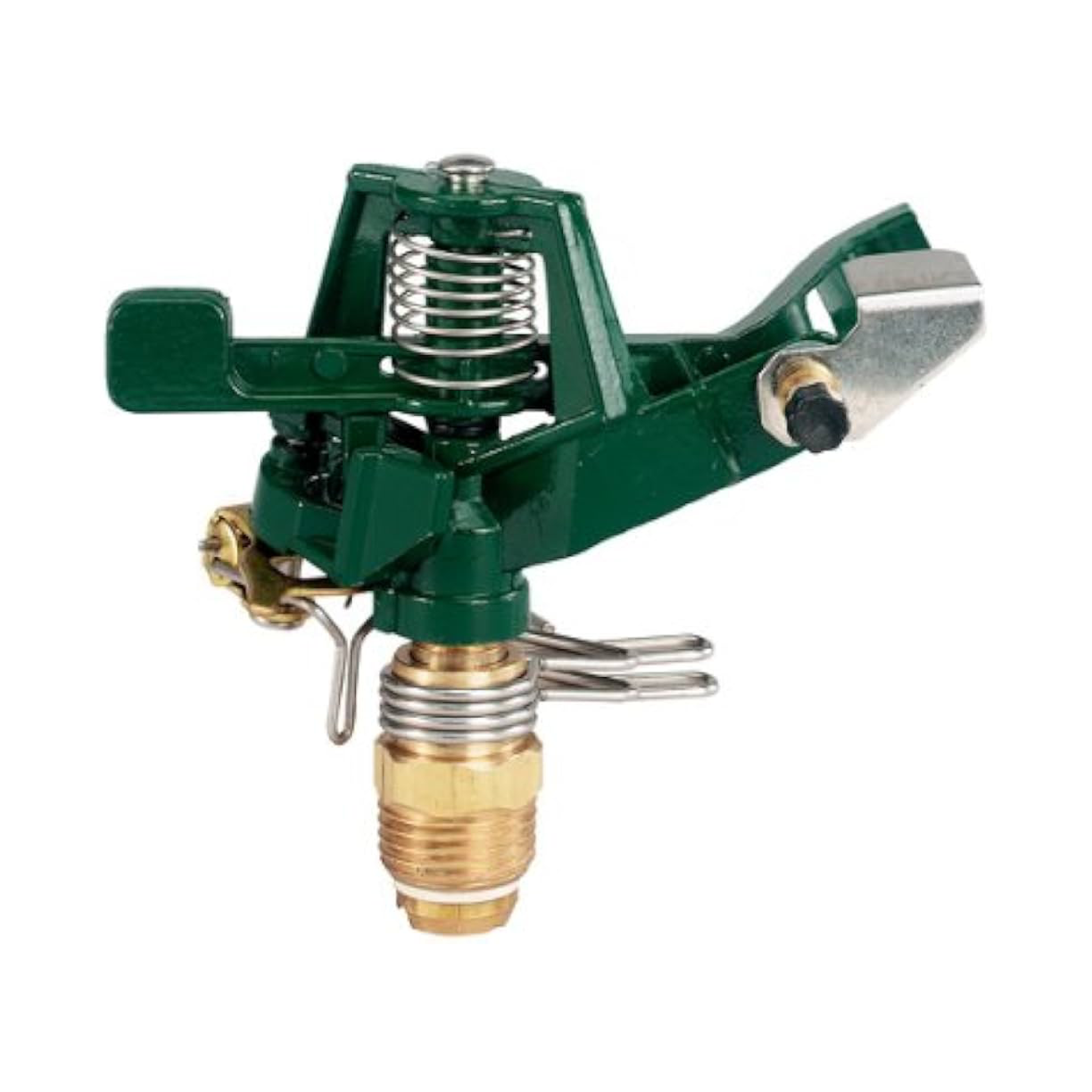 1/2" Zinc adjustable impact sprinkler w/ 9/64 nozzle & anti-backsplash