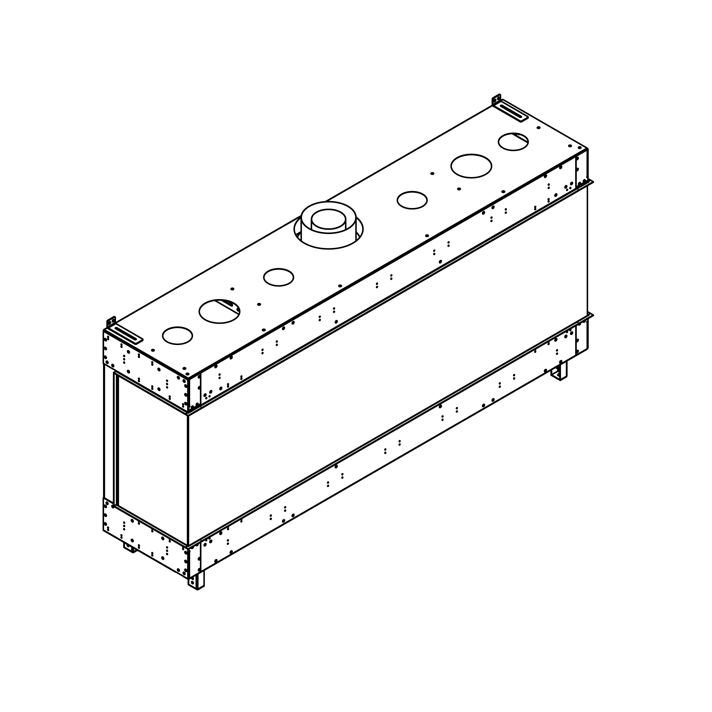 Flare Three-Sided 80" x 24" Gas Fireplace