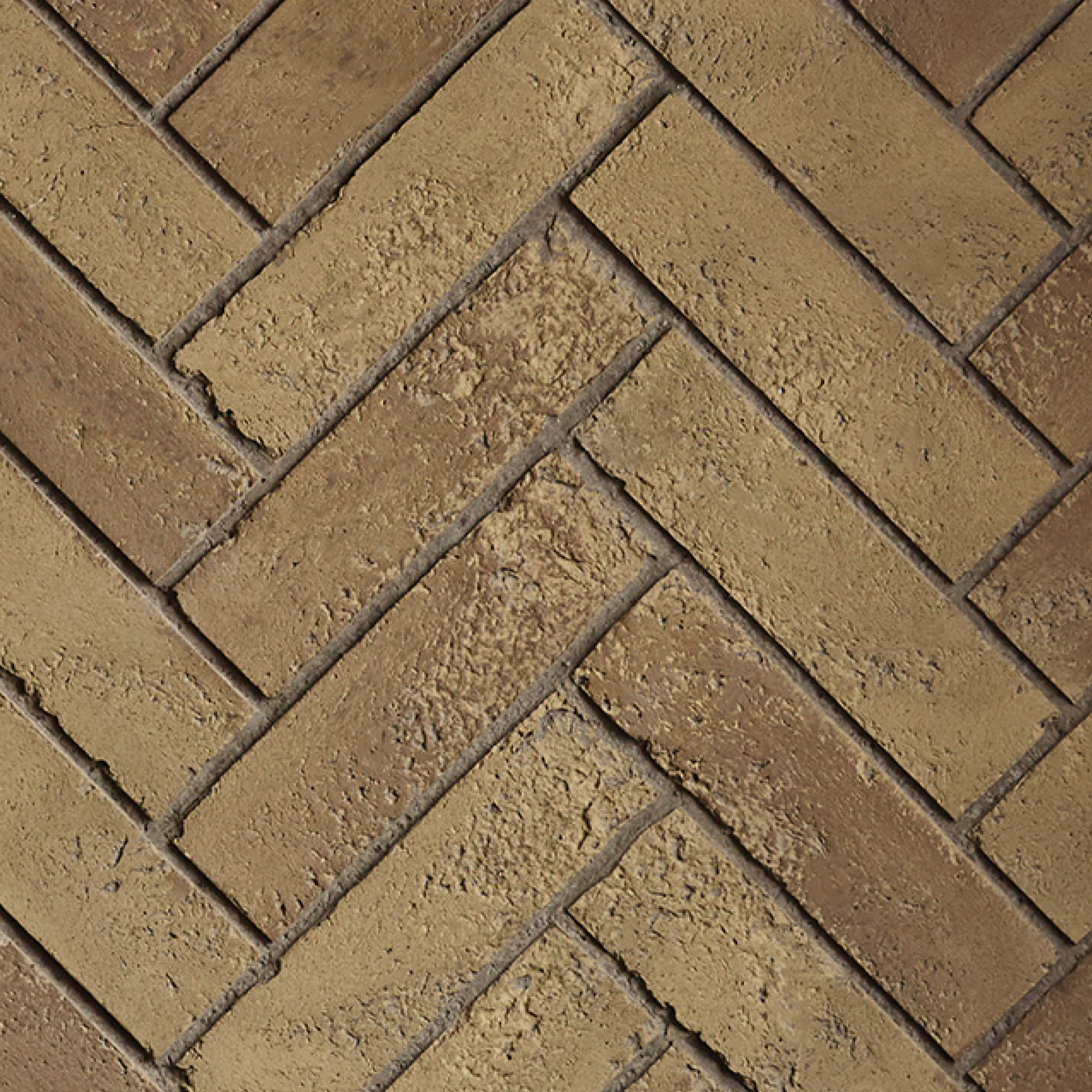 G800 Brown Brick Herringbone Panels