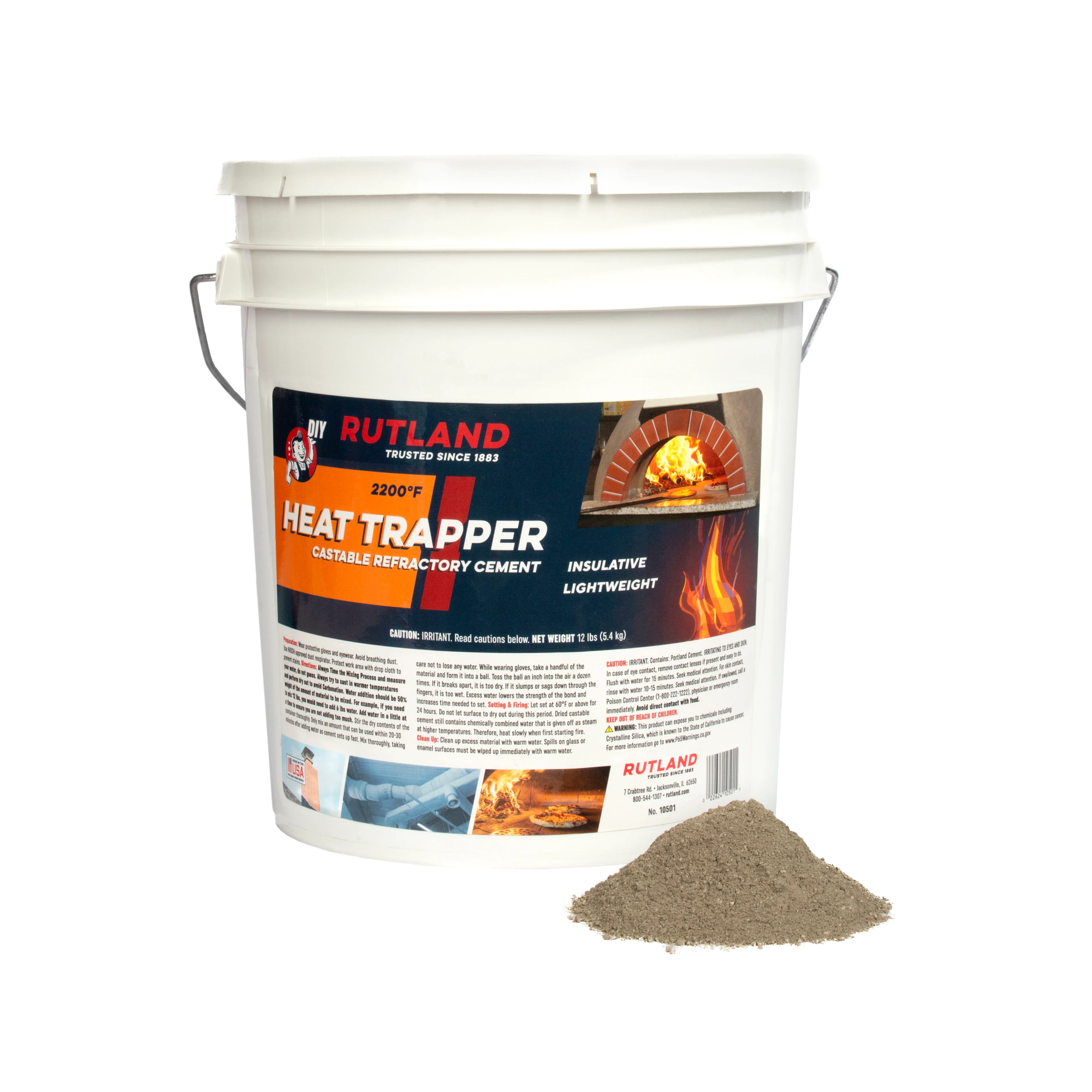 Insulative Castable Cement 12lb Tub