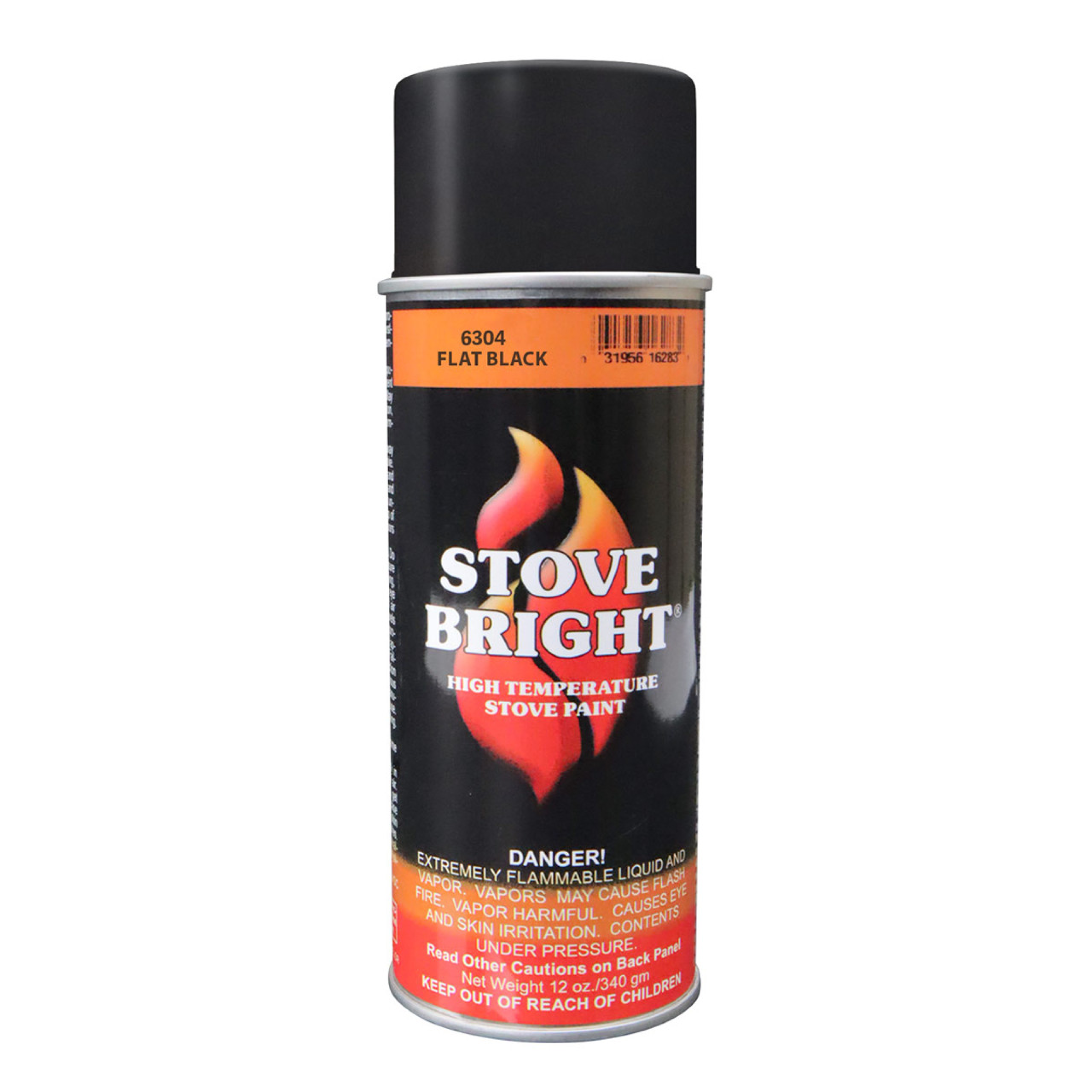Flat Black Hi-Temperature Stove Paint