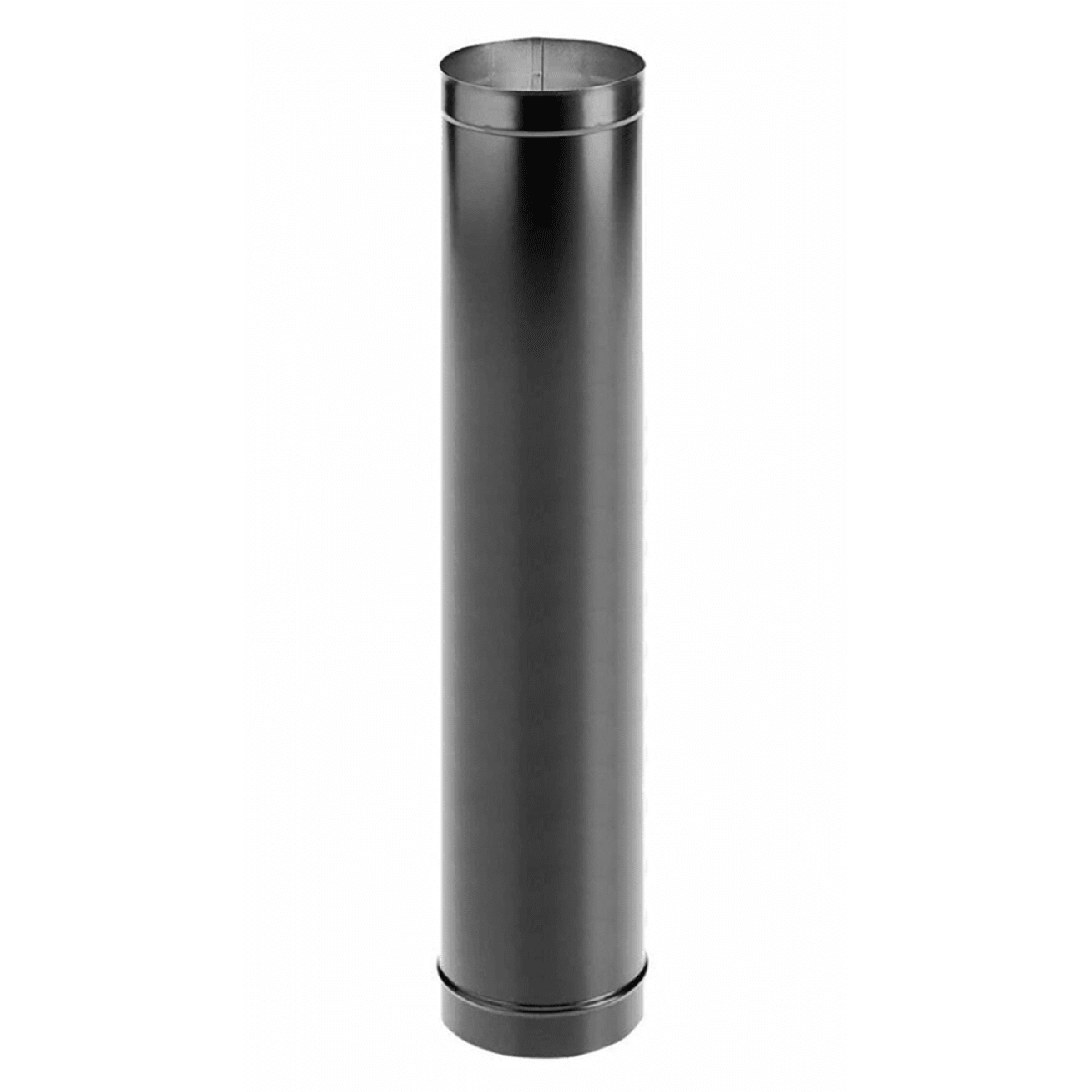 8in. x 48" Single-Wall Black Stovepipe