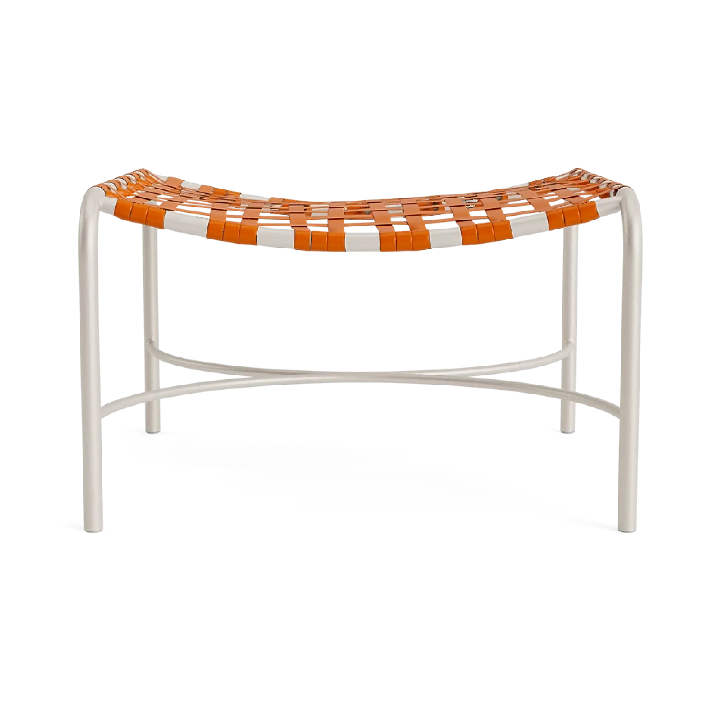 Kantan Aluminum Vinyl Ottoman