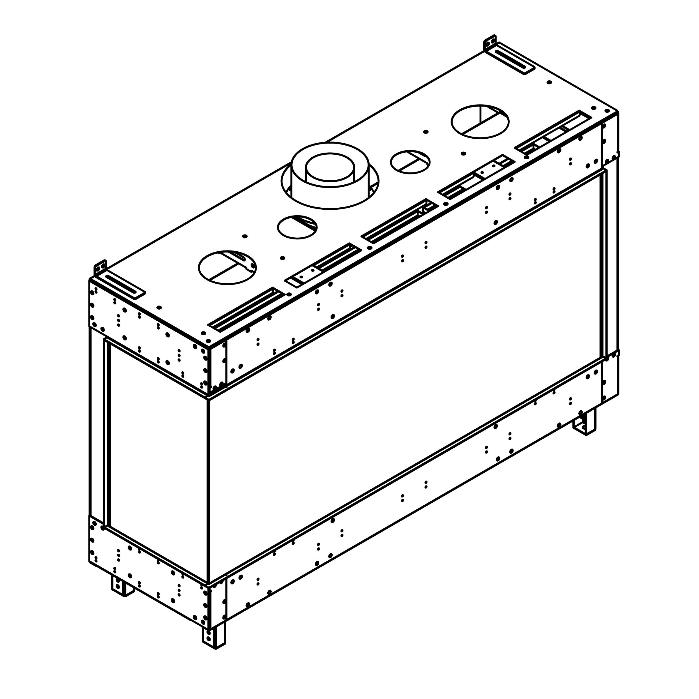 Flare Left Corner 60" x 24" Gas Fireplace