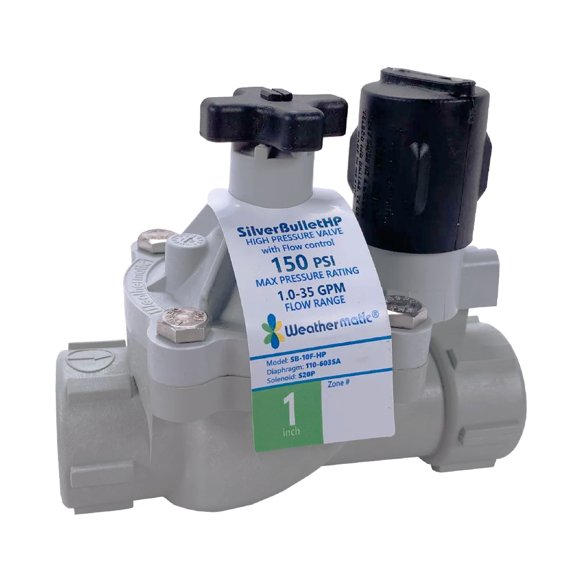 Silver Bullet Irrigation Valve with Flow Control