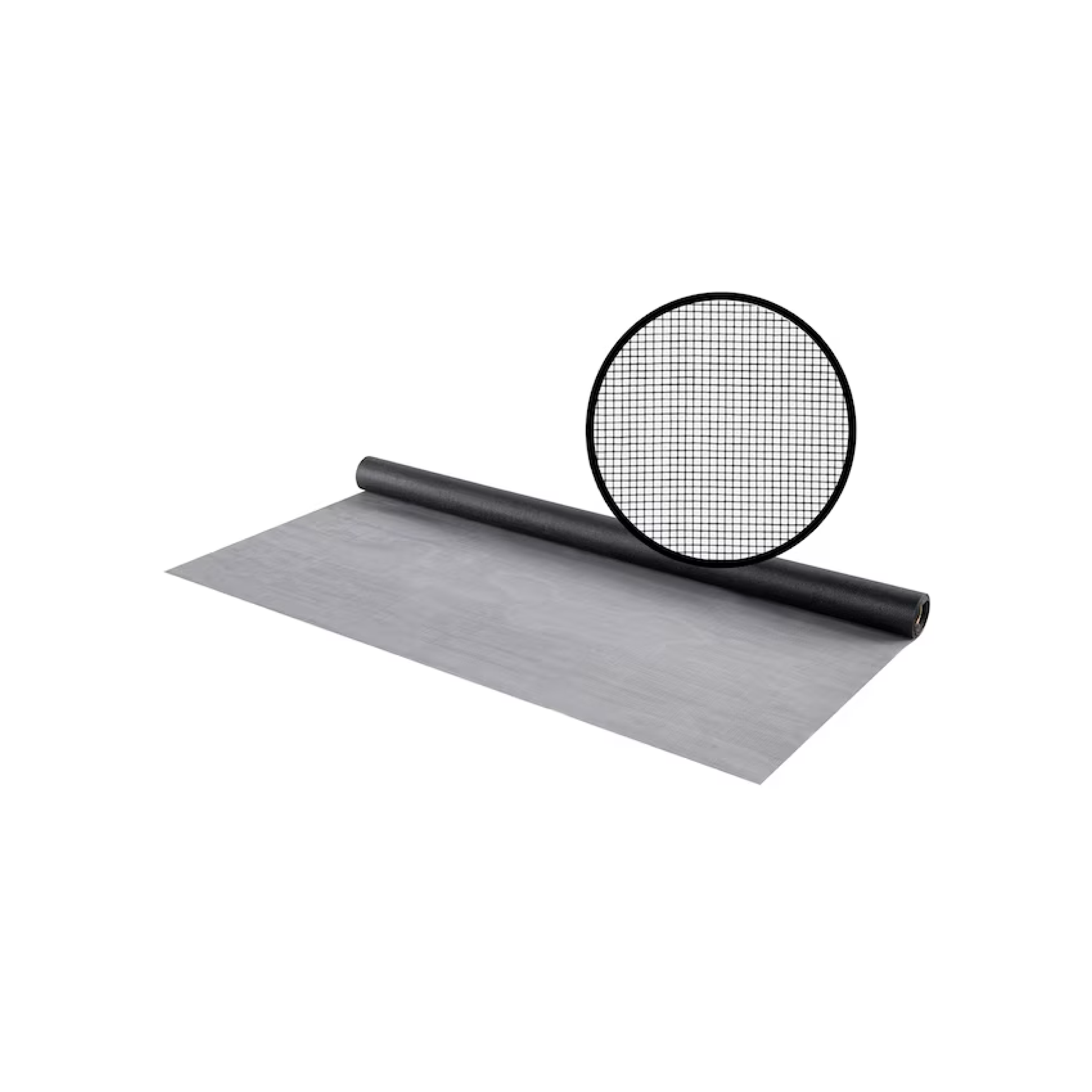 Replacement rain barrel screen mesh roll with circular mesh insert