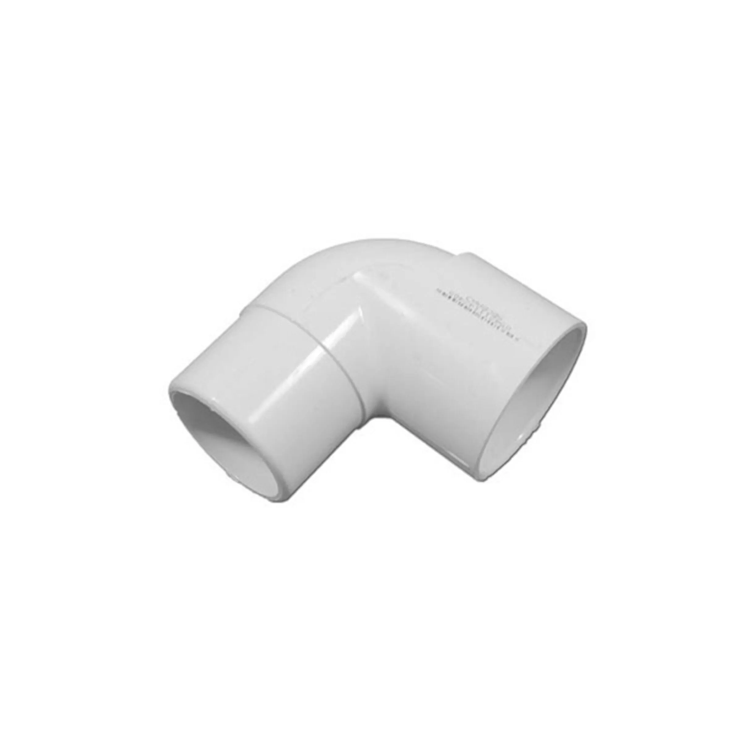 White PVC street elbow slip fitting, 1.5 in x 1.5 in