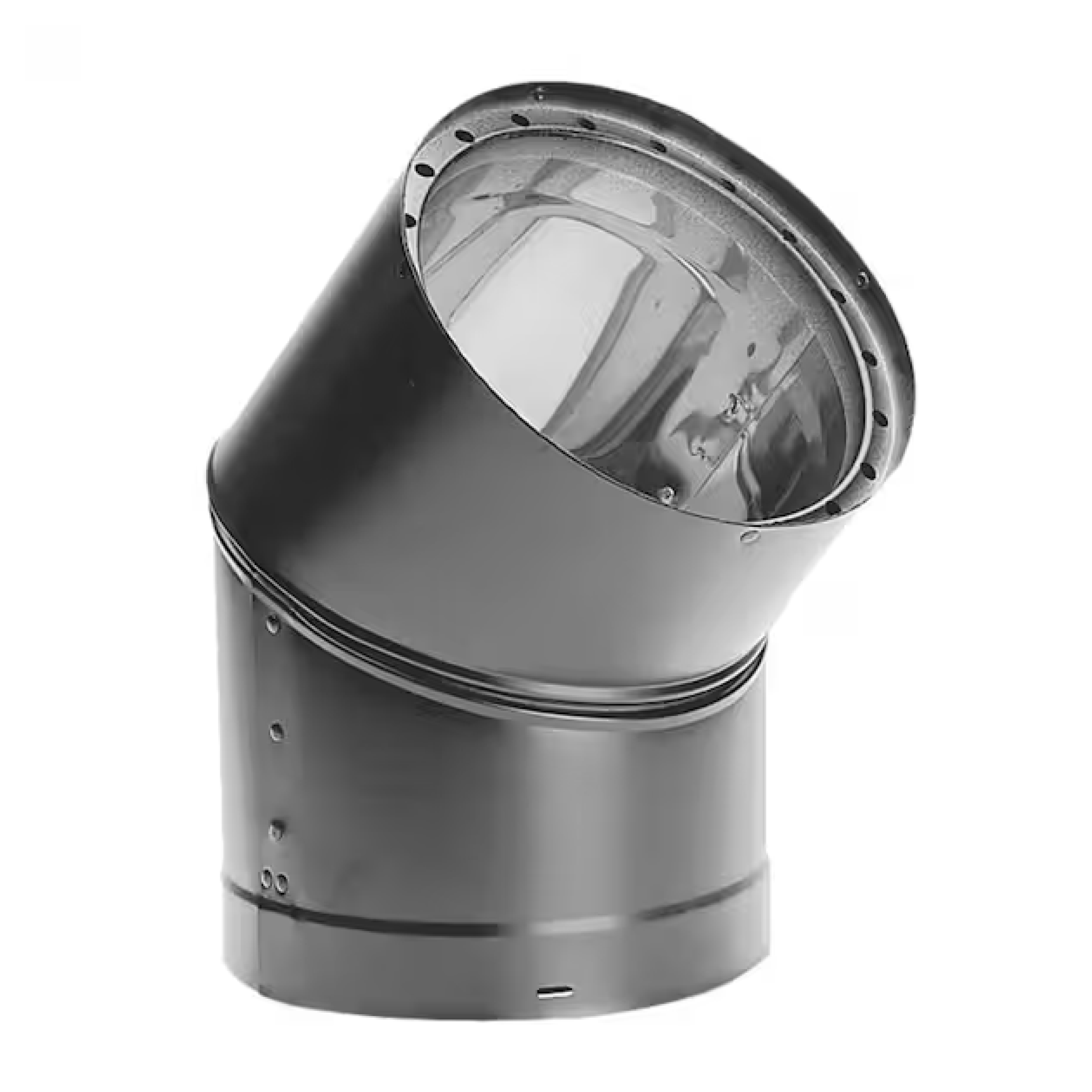 6in. x 45° Double-Wall Black Stovepipe Elbow