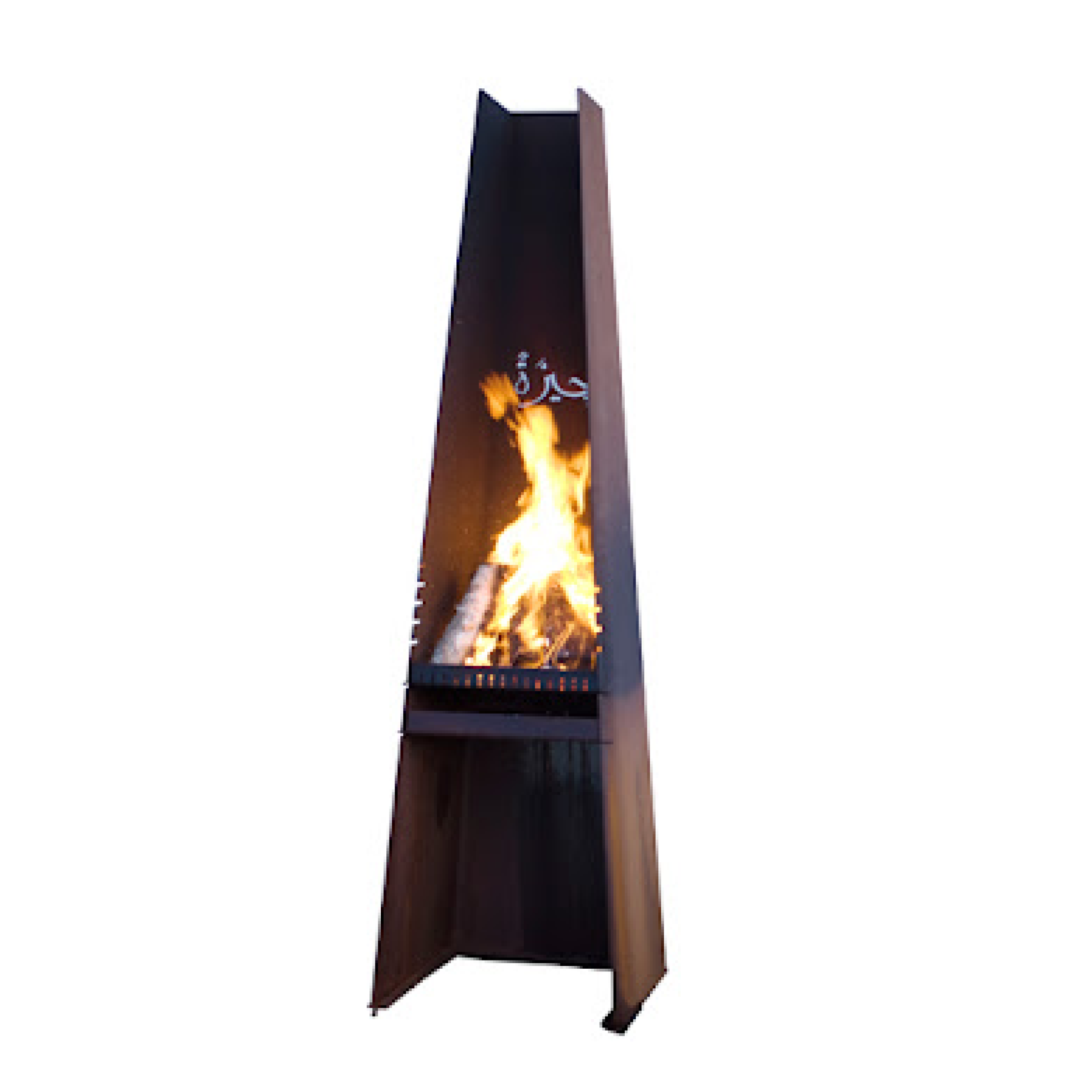 Rais Gizeh Outdoor Wood Fireplace and Grill