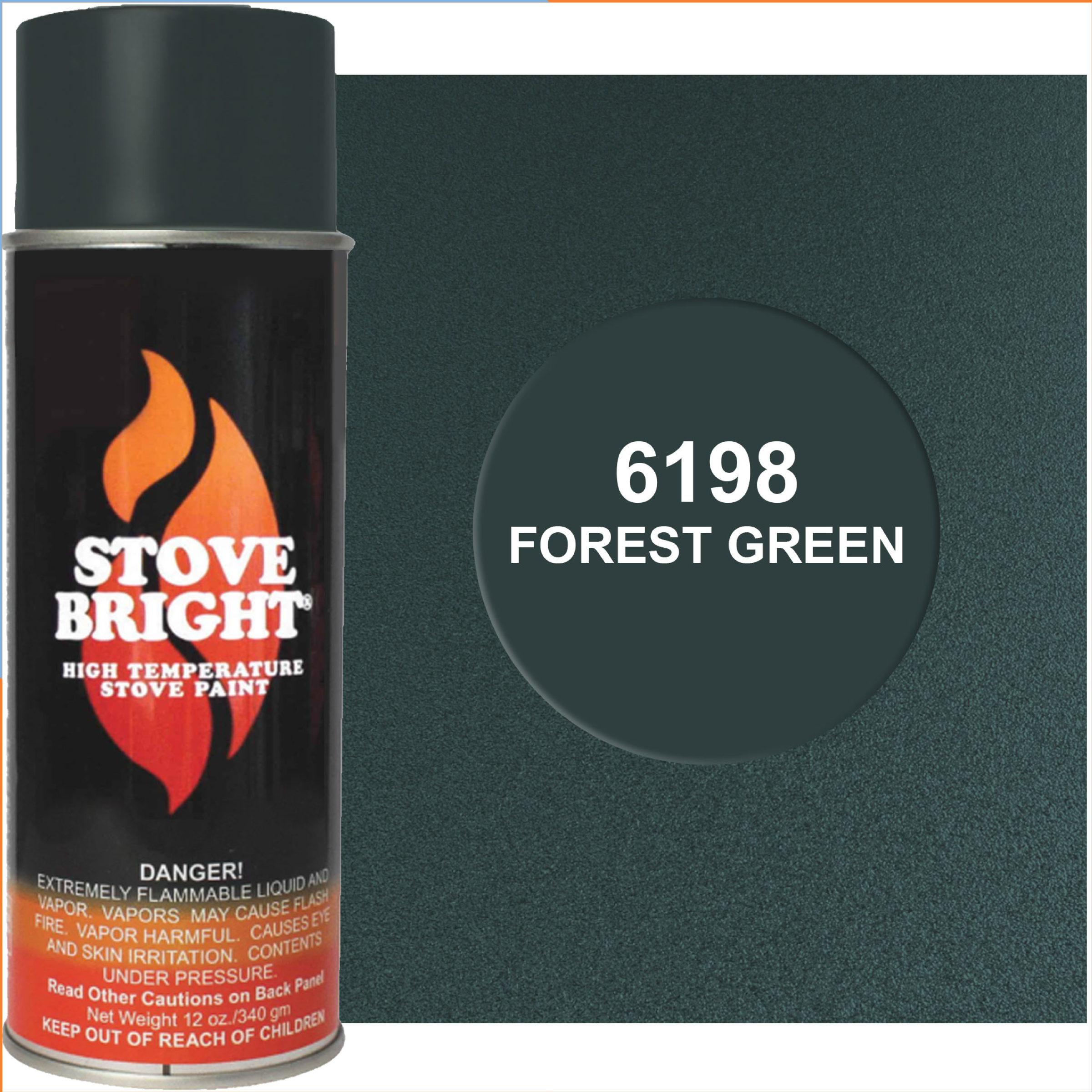 Forest Green Hi-Temperature Stove Paint
