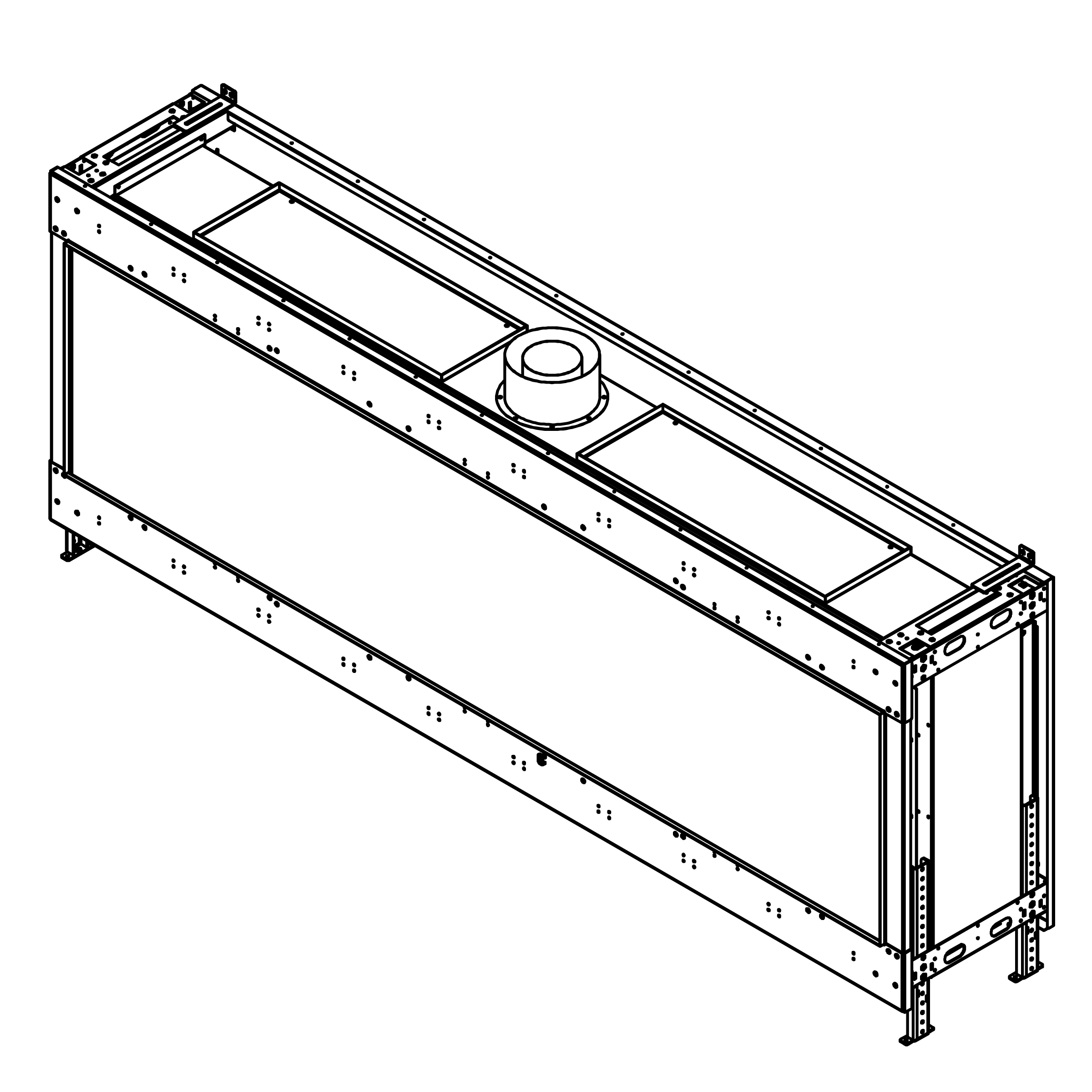 Flare Front Facing 100" x 24" Gas Fireplace