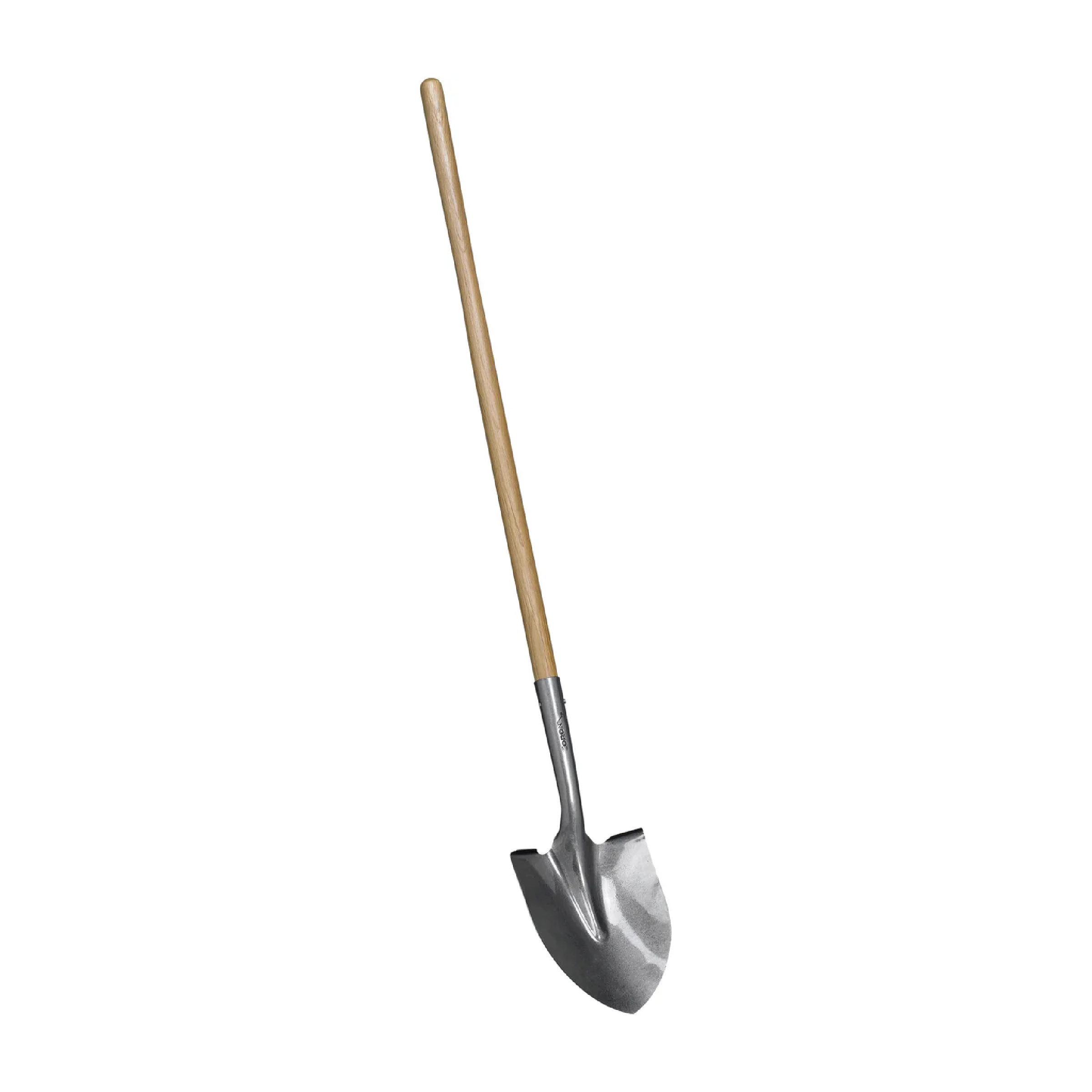 16GA Round Point Shovel with 43" Wood Handle