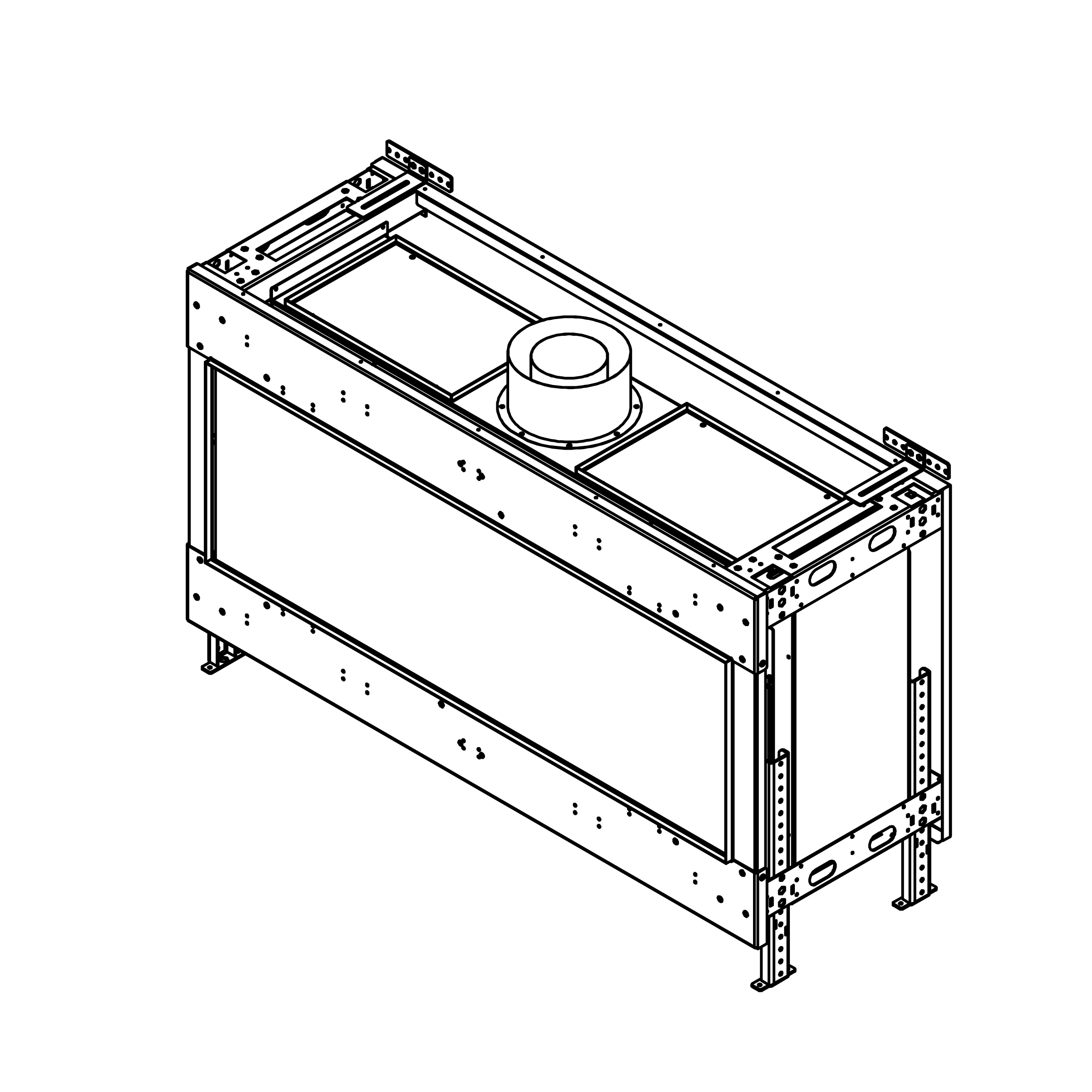 Flare Front Facing 50" x 16" Gas Fireplace