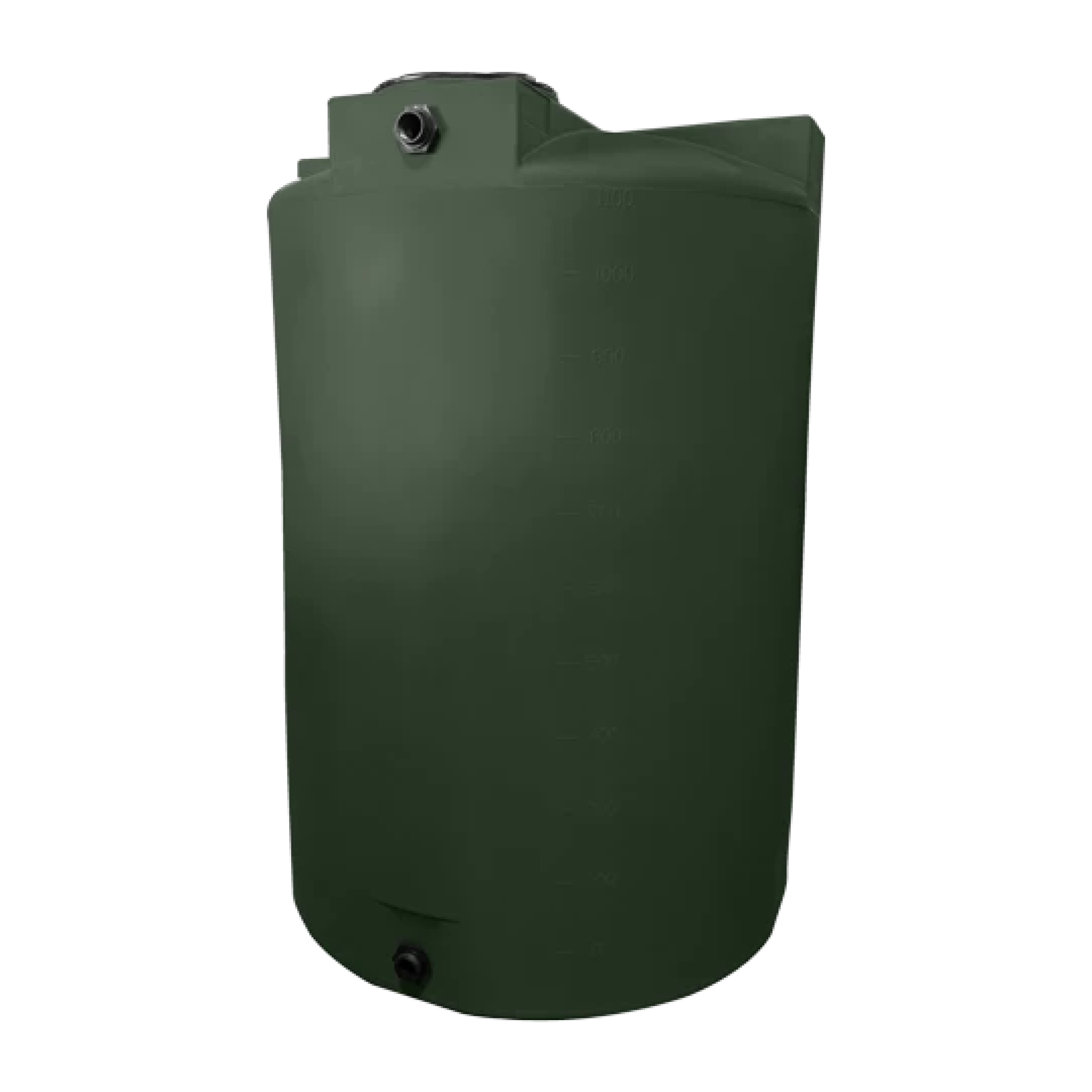 1150g Water Storage Round Tank - Dark Green