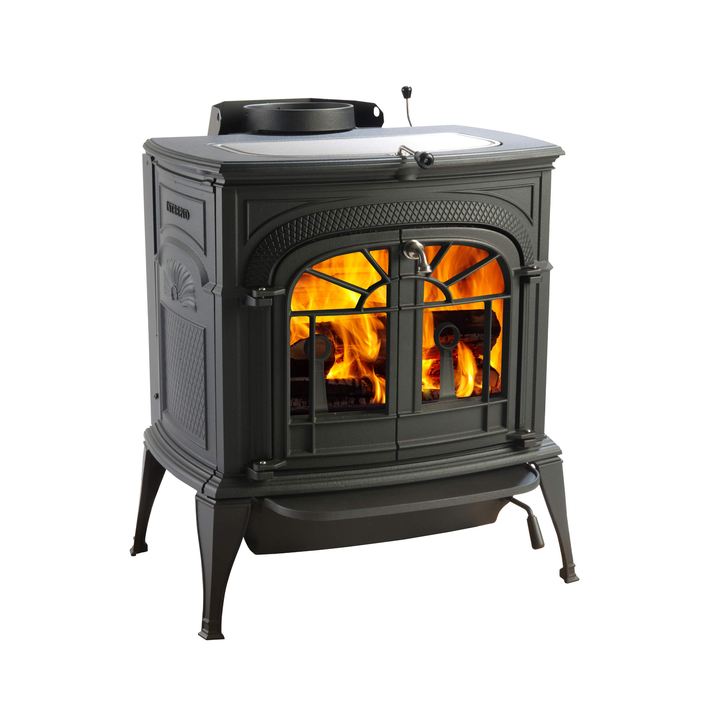 Intrepid Matte Black Wood Stove
