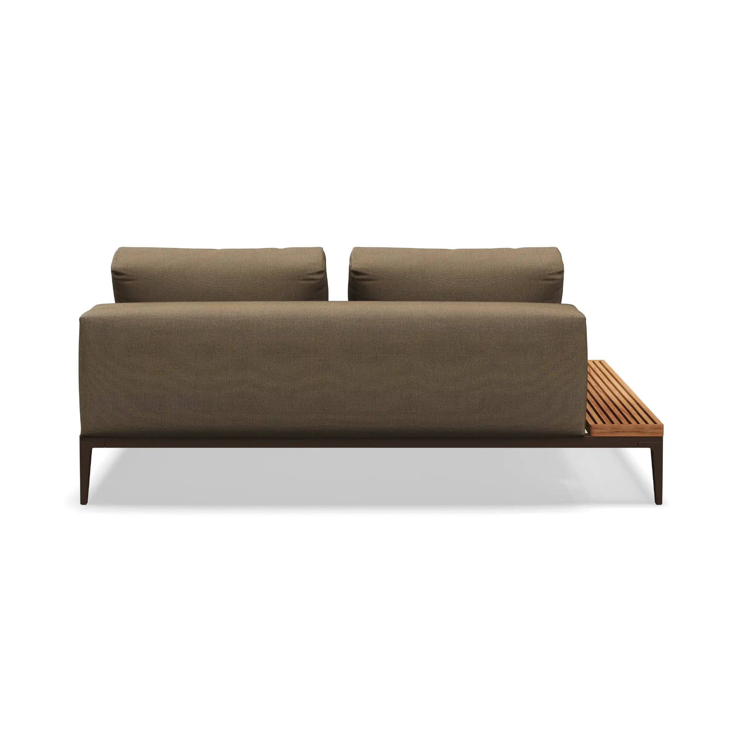 Grid End Table Unit Teak