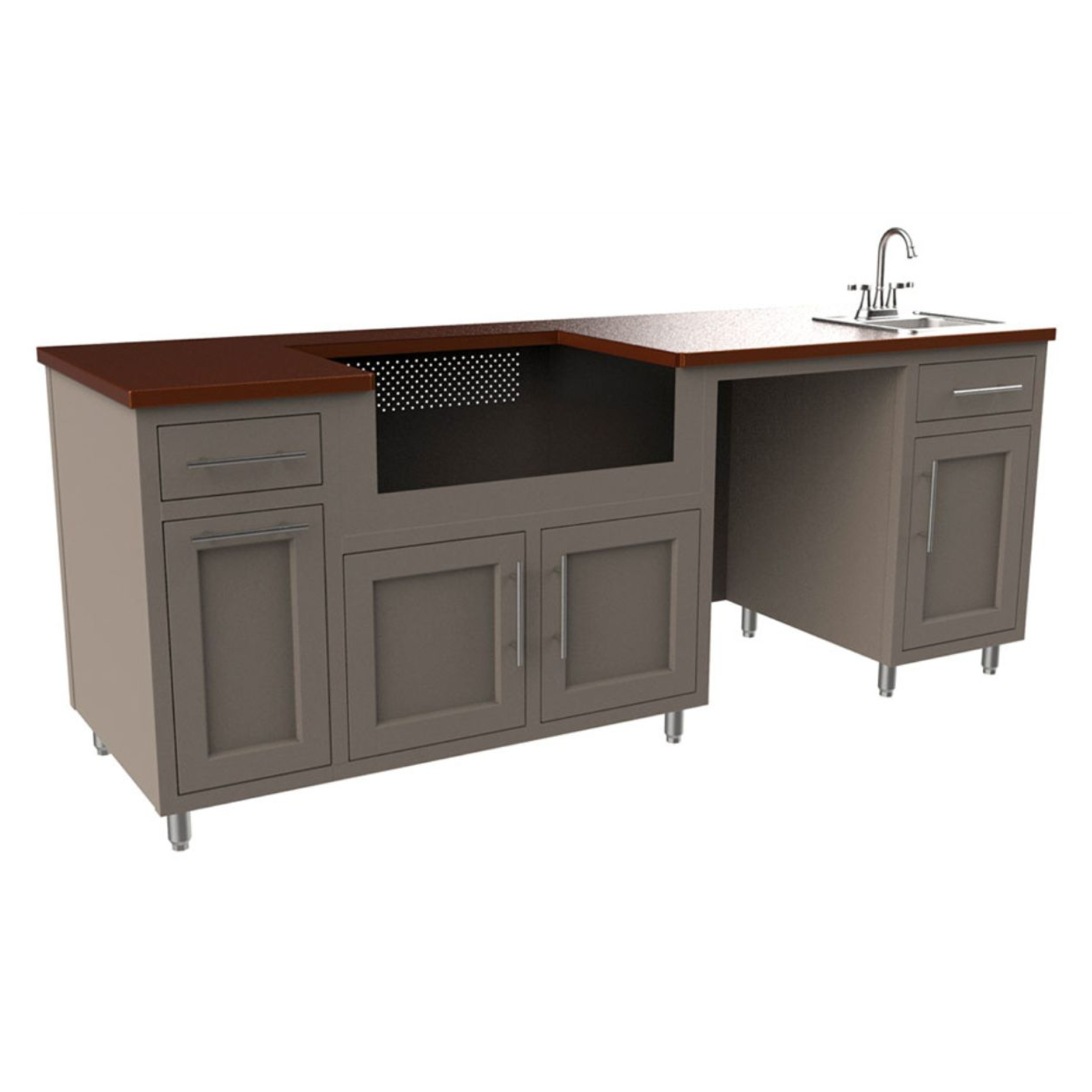 Coastal 93.125" WGRS Outdoor Kitchen
