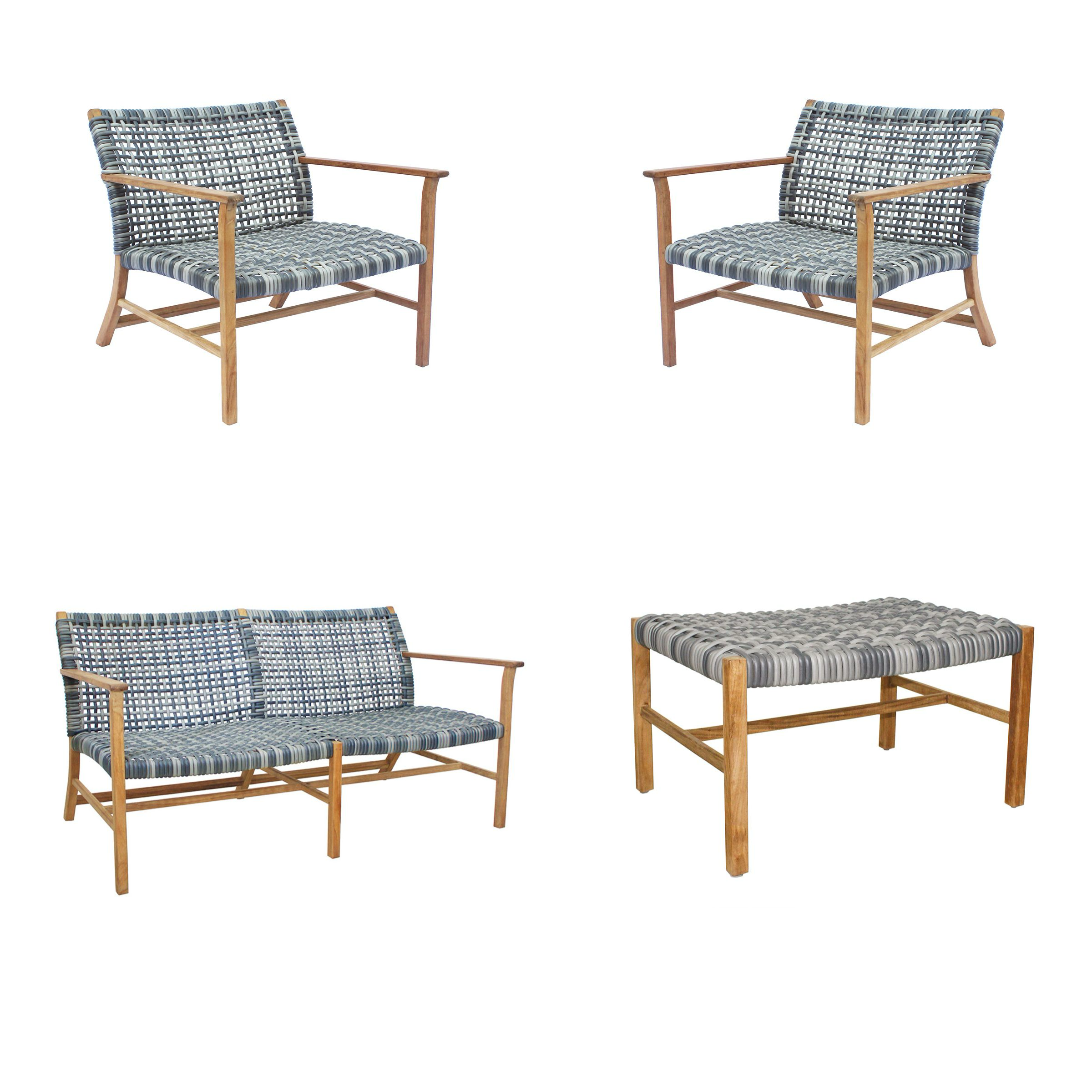 Catherine Club Chairs & Loveseat Set