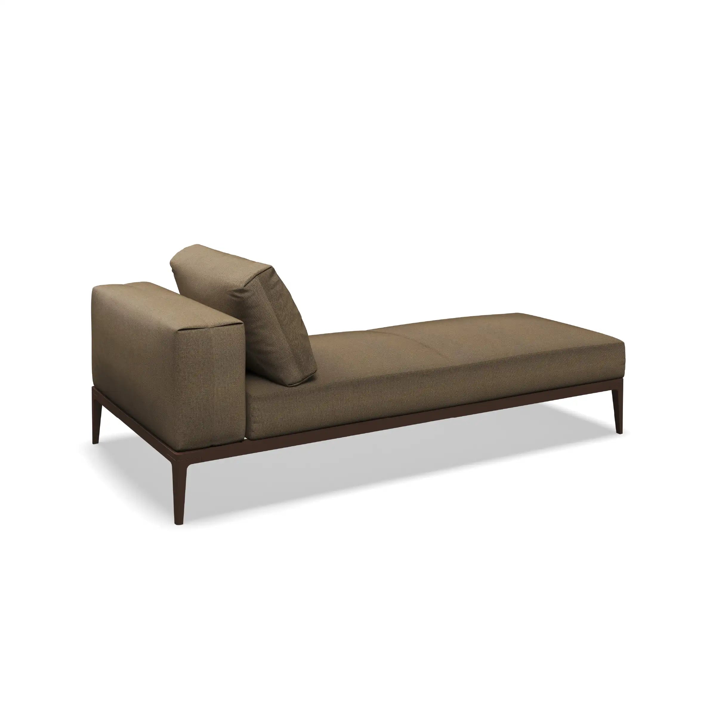 Grid Chaise Teak Unit