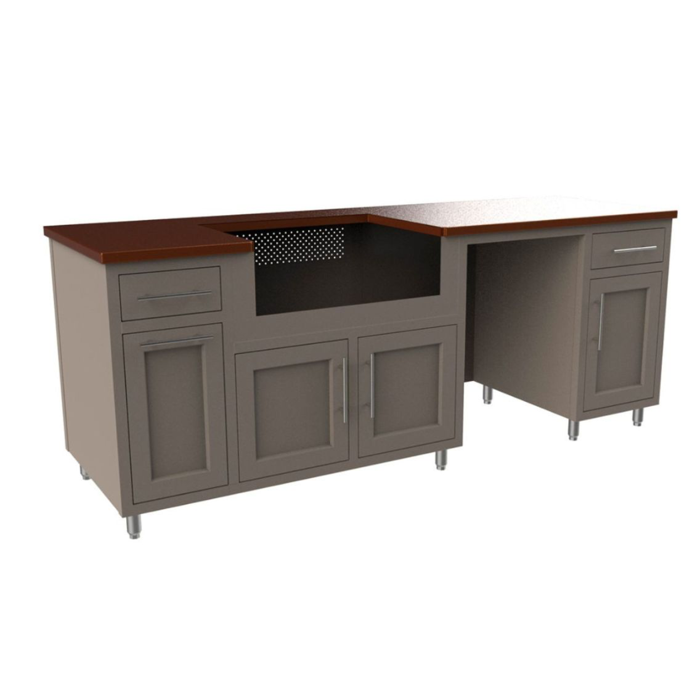 Coastal 93.125" WGRDD Outdoor Kitchen