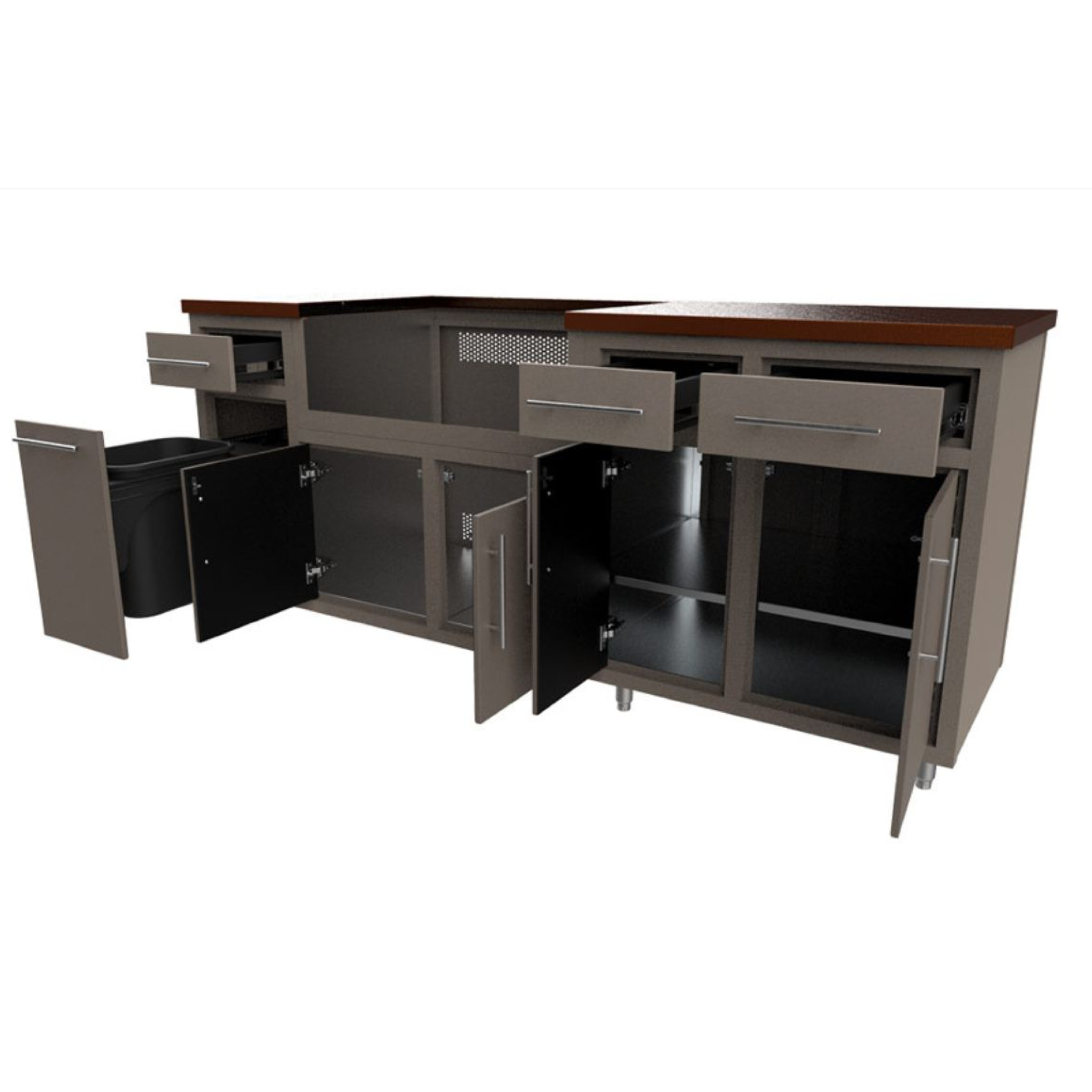 Coastal 80.875" WGDDDD Outdoor Kitchen
