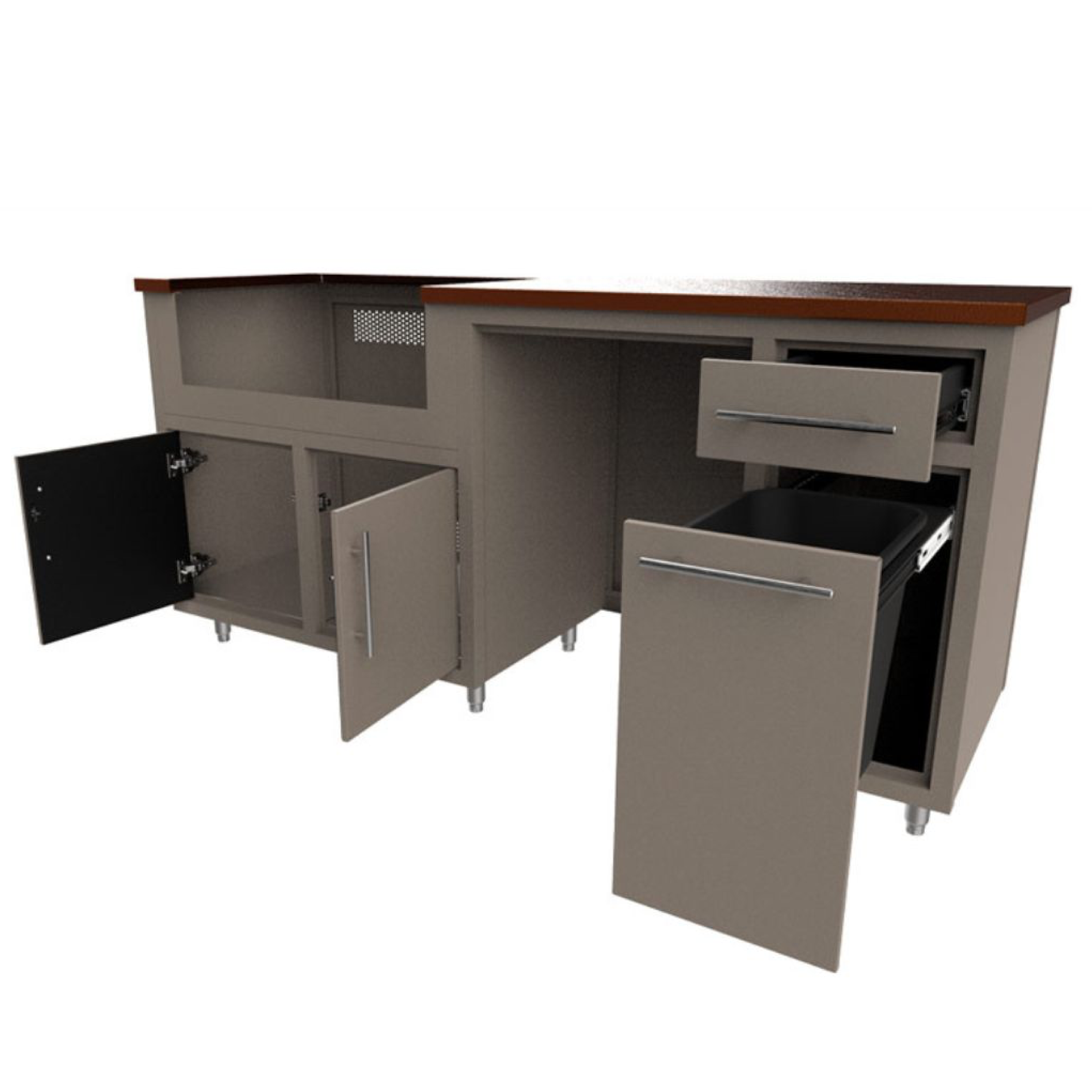 Coastal 76.5" GRW Outdoor Kitchen