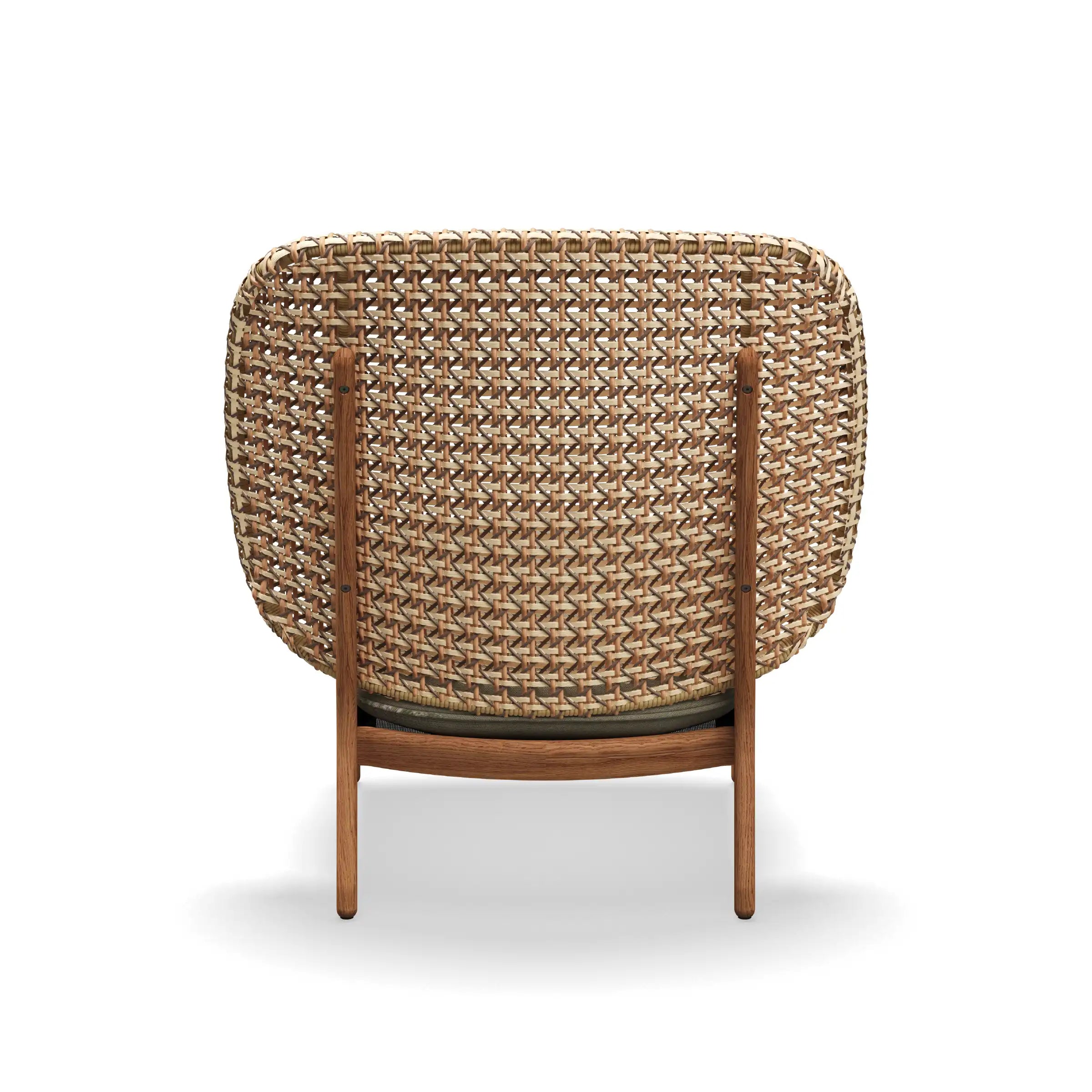 Kay High Back Lounge Chair with Harvest Wicker