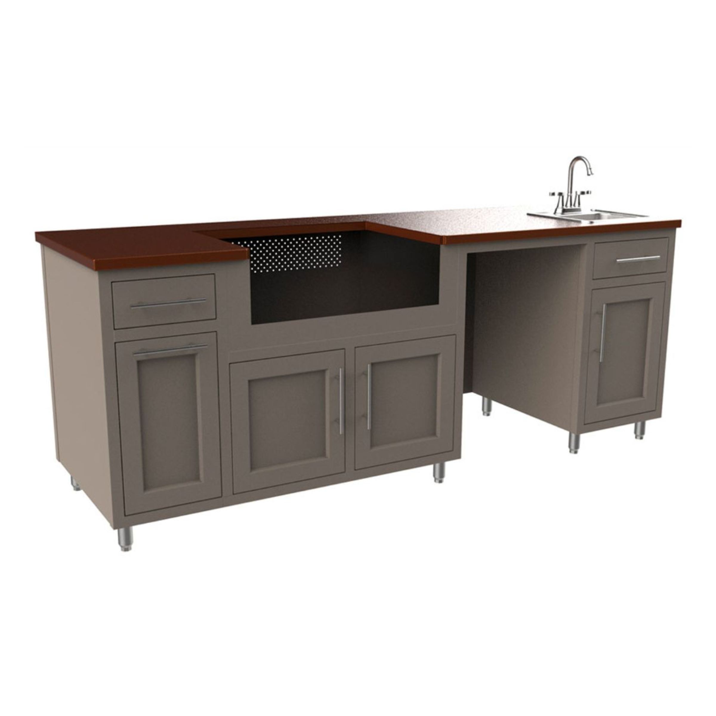 Coastal 90.125" WGRS Outdoor Kitchen