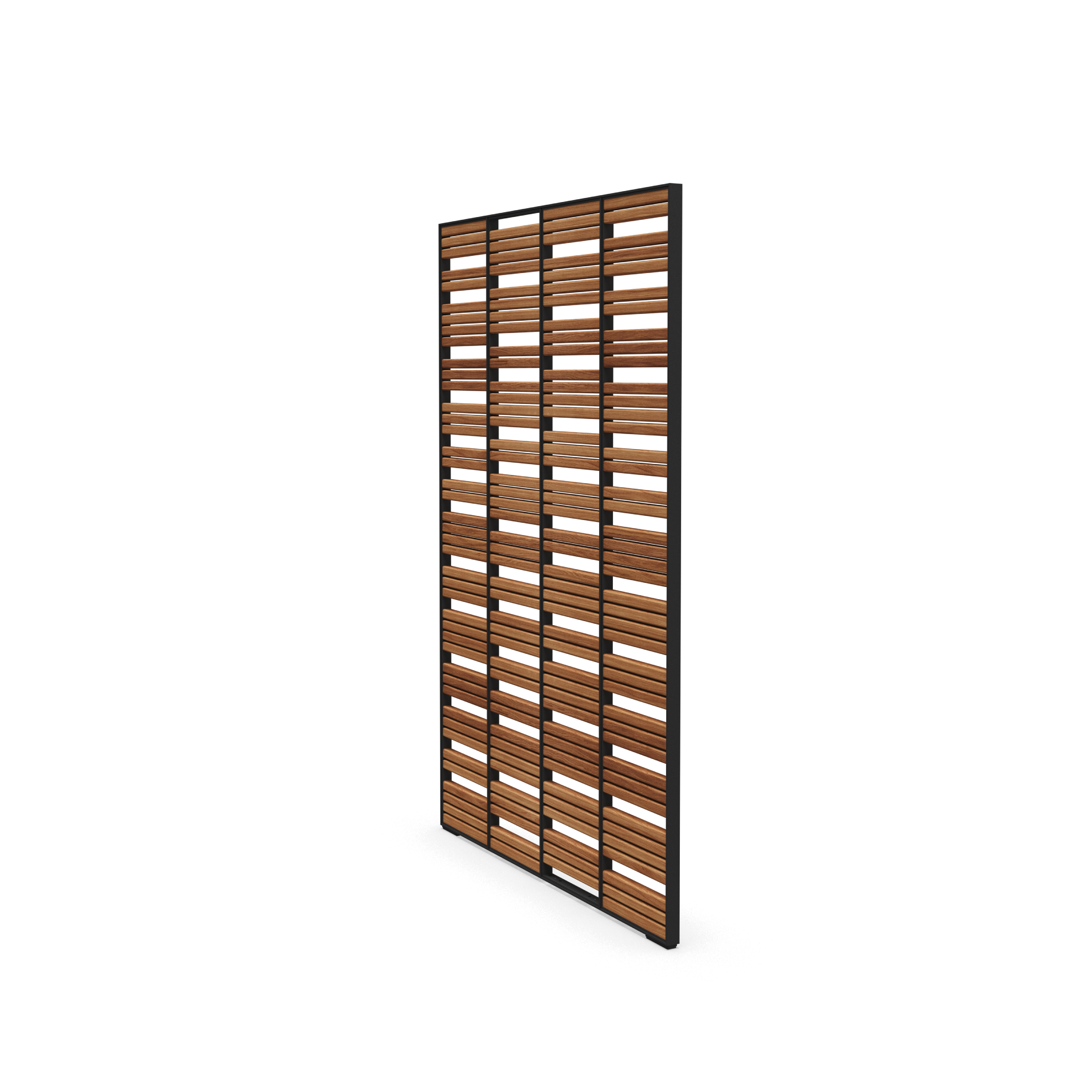 Straight Teak Privacy Screen