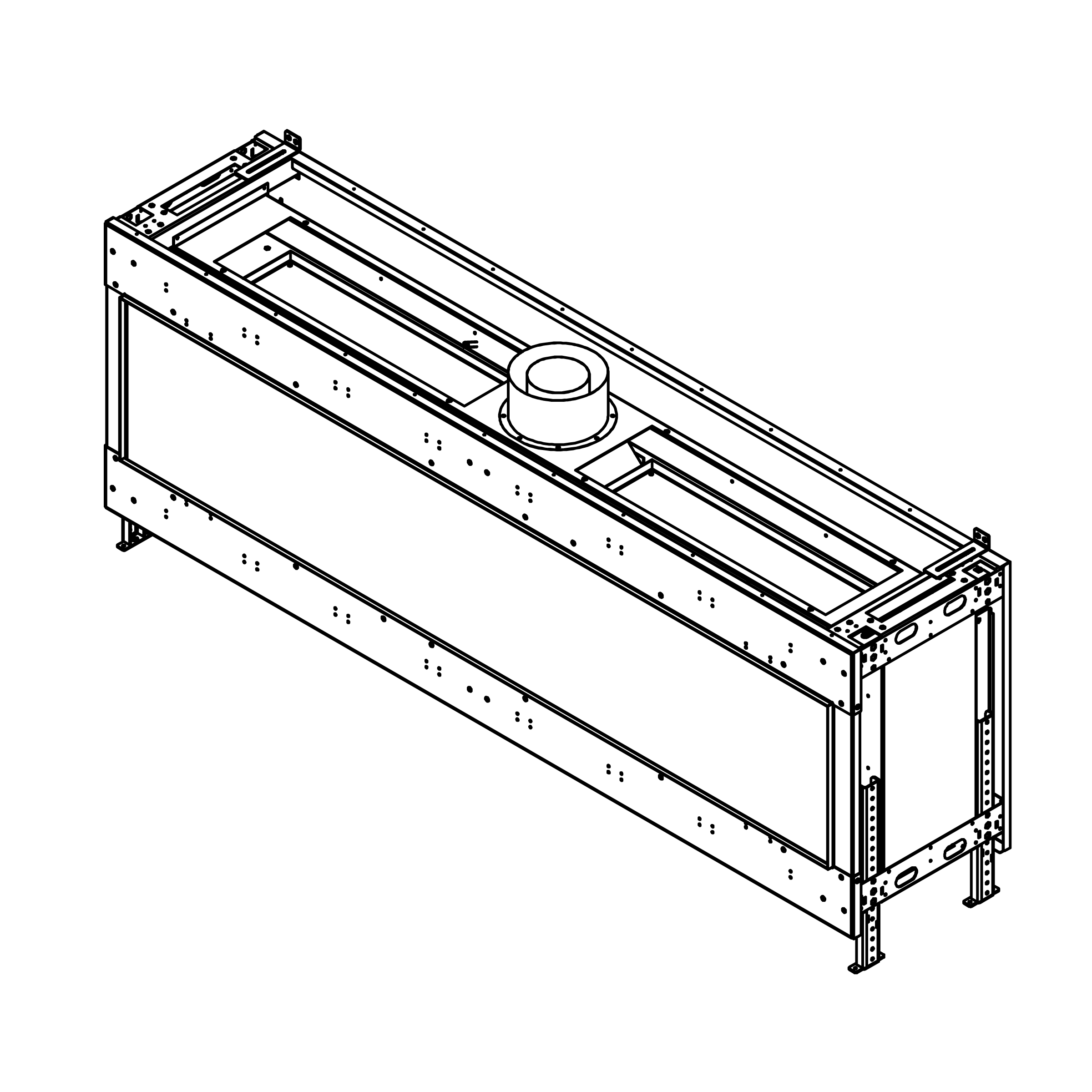 Flare Front Facing 80" x 16" Gas Fireplace