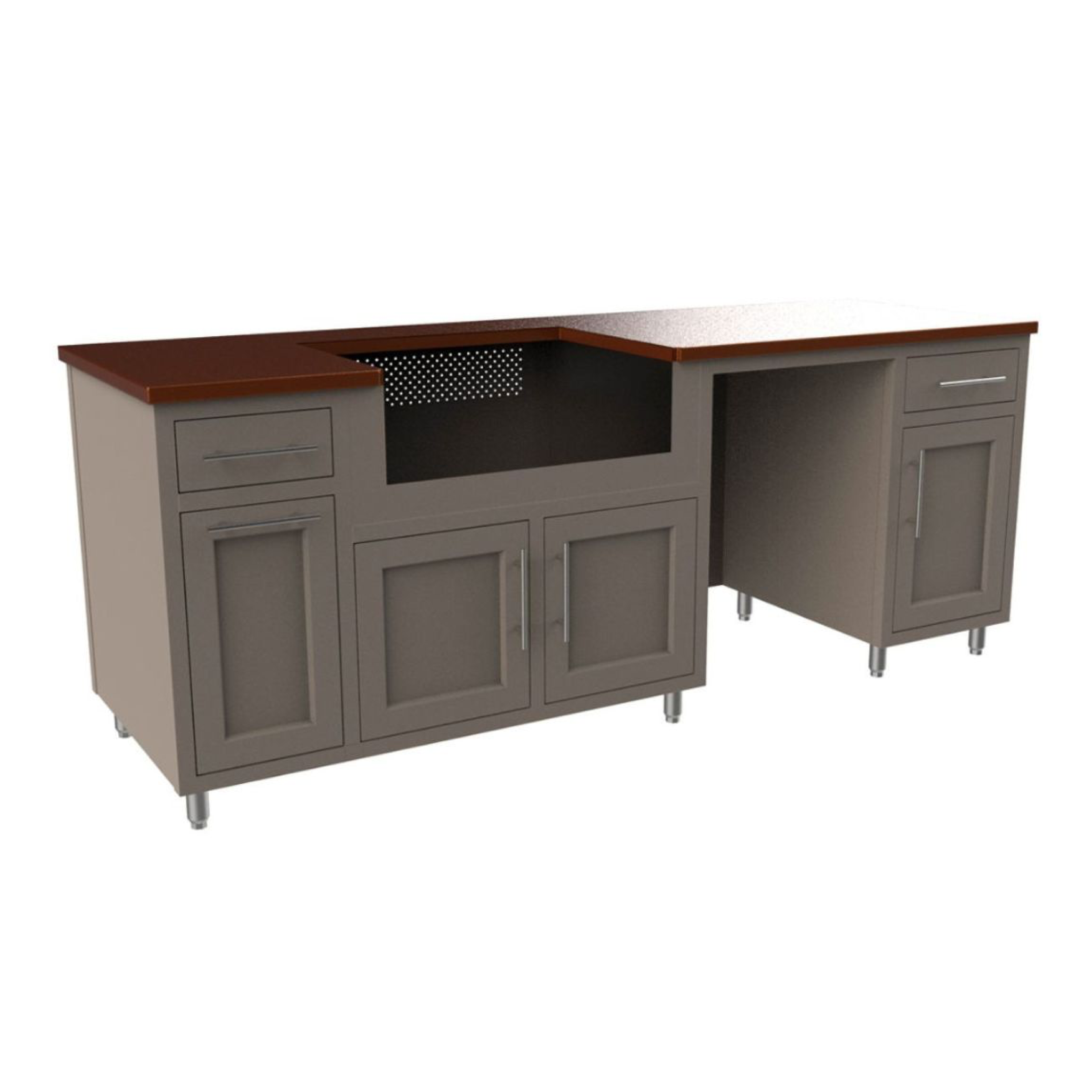Coastal 90.125" WGRDD Outdoor Kitchen
