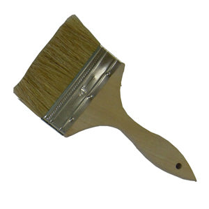 4" CHIP BRUSH, DOUBLE THICK NATURAL BRISTLE, WOOD HANDLE