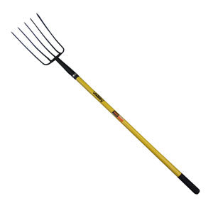 5 TINE FORGED PITCH FORK, 48" FIBERGLASS HANDLE - PRO SERIES™