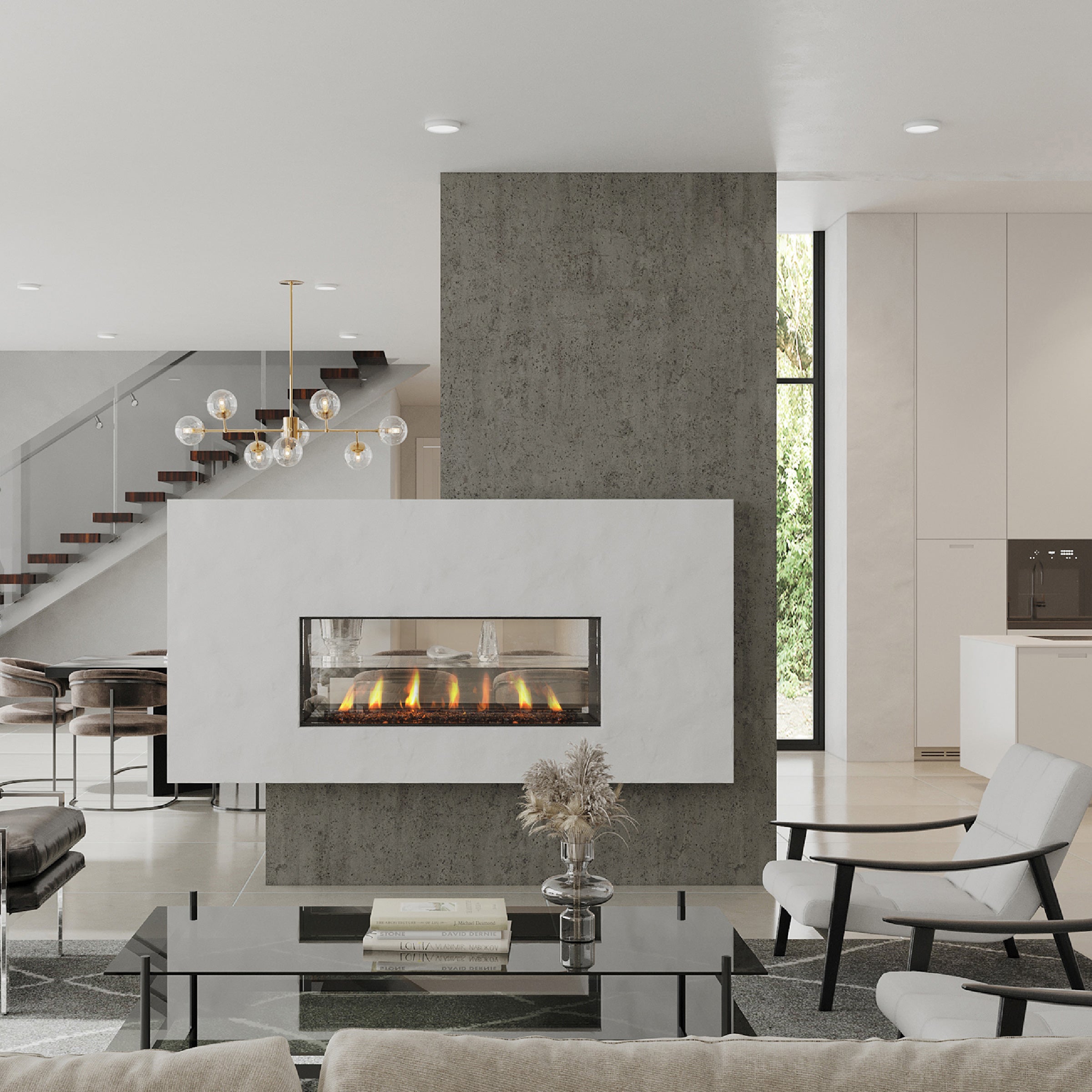 Seattle See-Through Fireplace