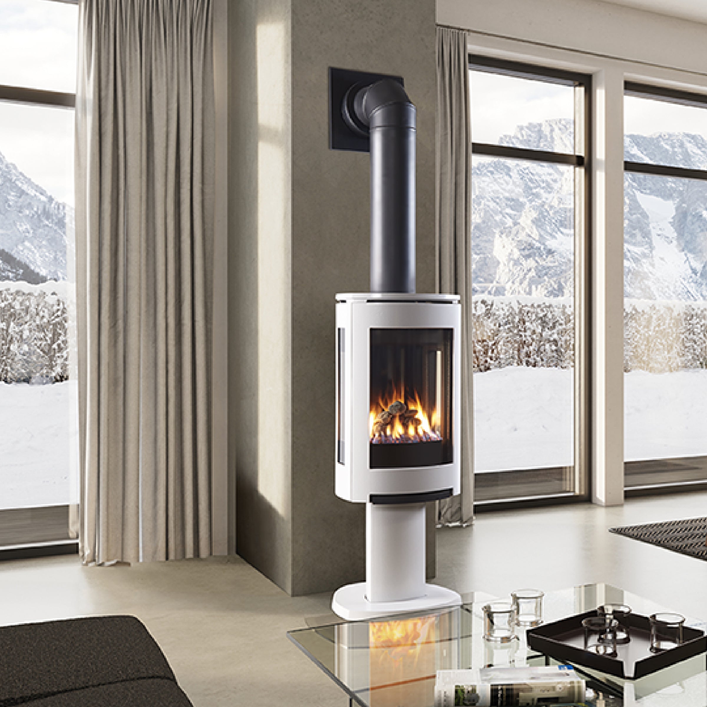 Modern IPI Gas Stoves by Jotul